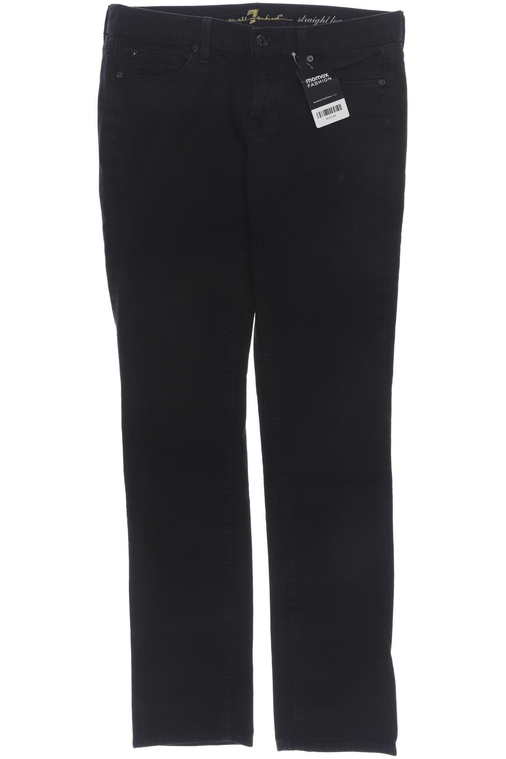 

7 for all mankind Damen Jeans, schwarz