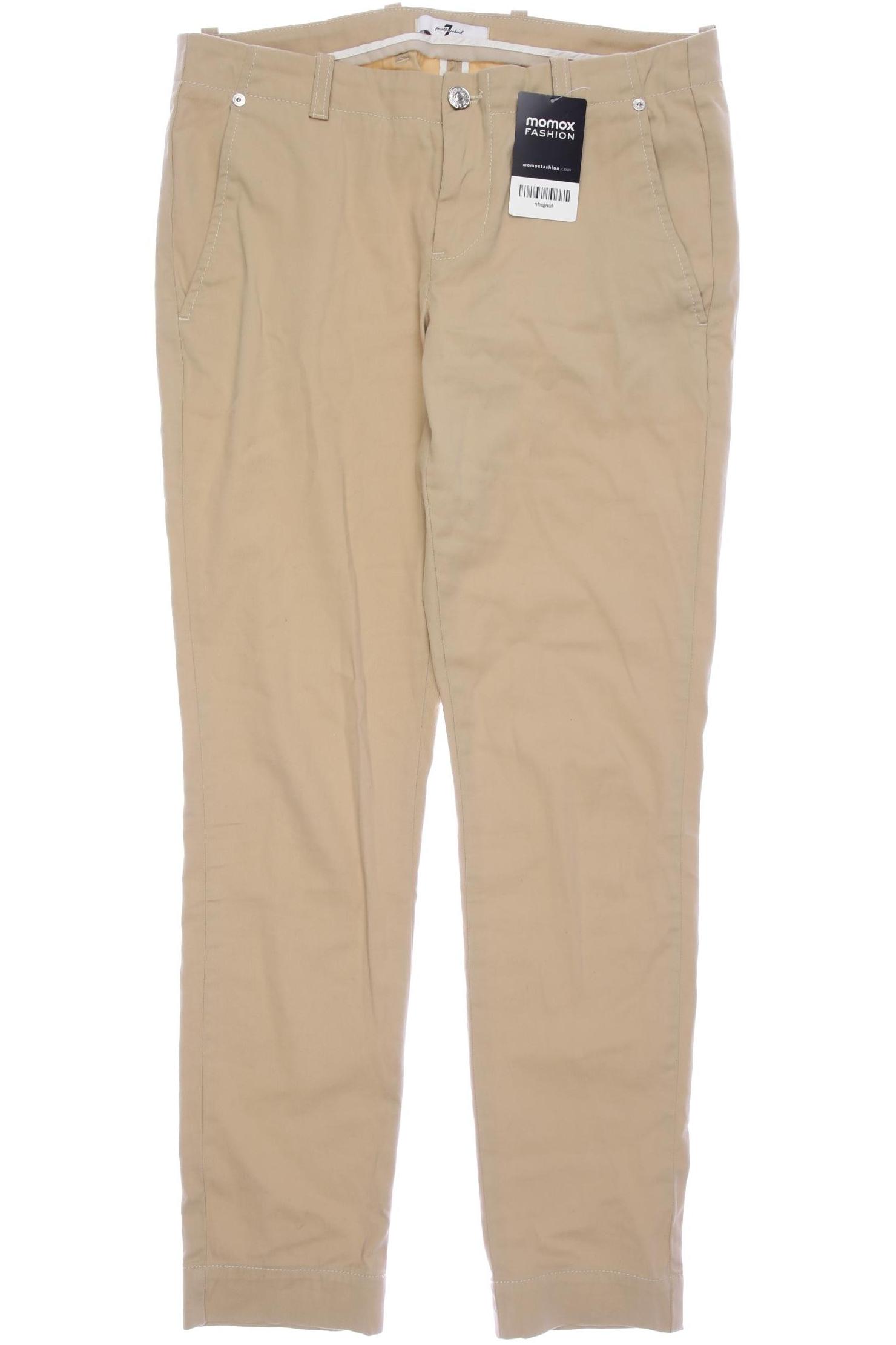 

7 for all mankind Damen Stoffhose, beige, Gr. 28