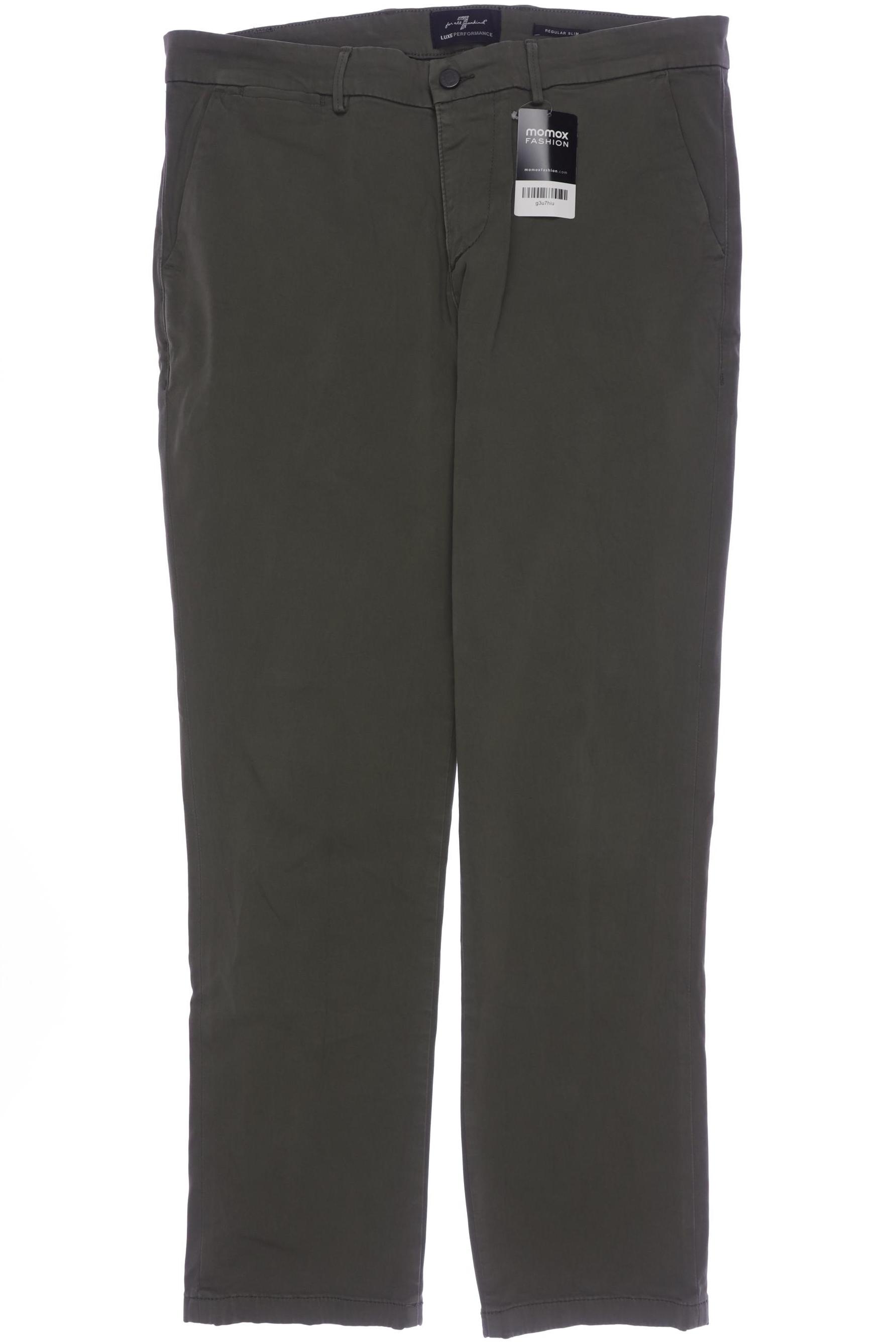 

7 for all mankind Herren Stoffhose, grün, Gr. 34