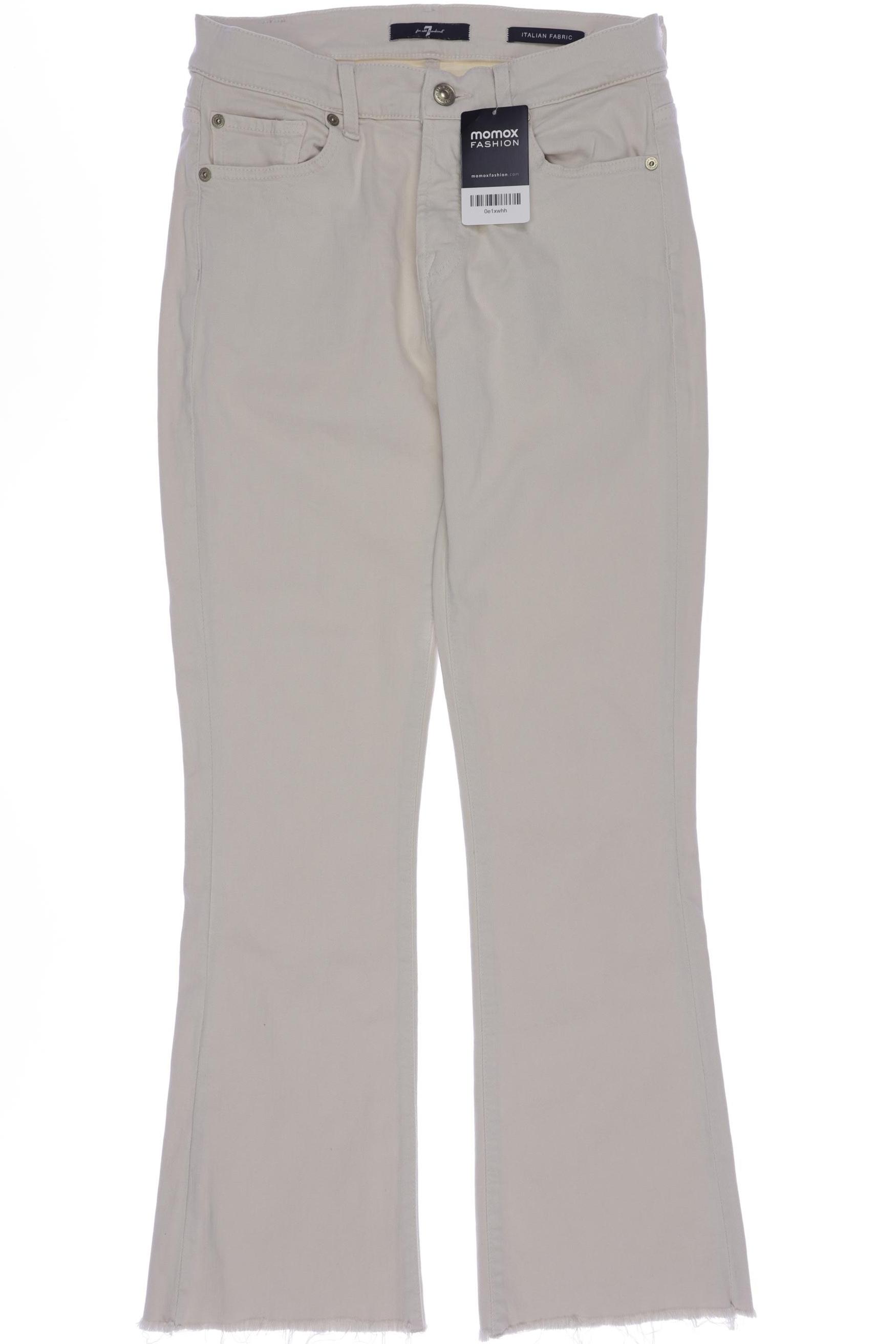 Thumbnail - 7 for all mankind Damen Jeans, cremeweiß, Gr. 28