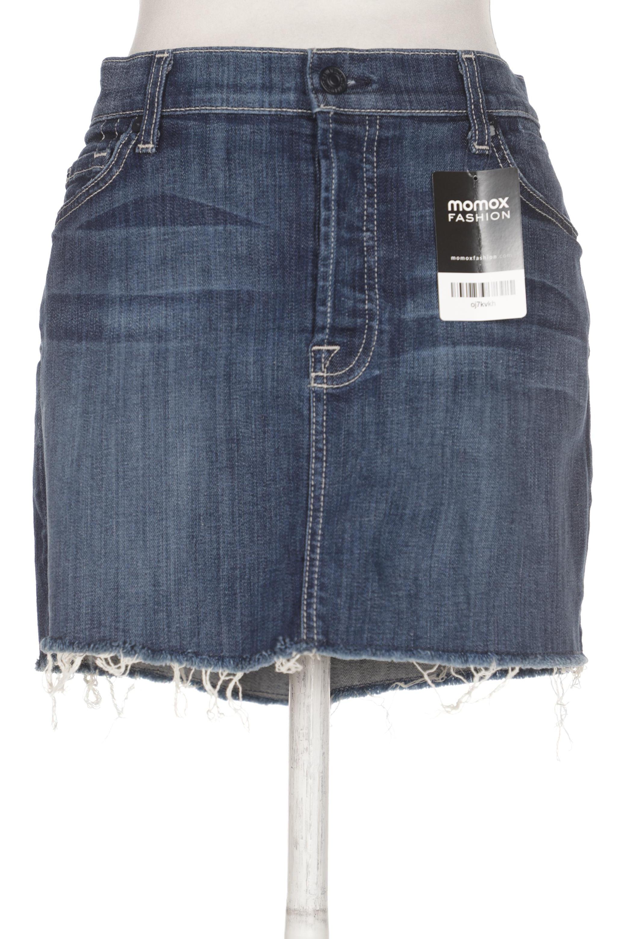 

7 for all mankind Damen Rock, marineblau, Gr. 28