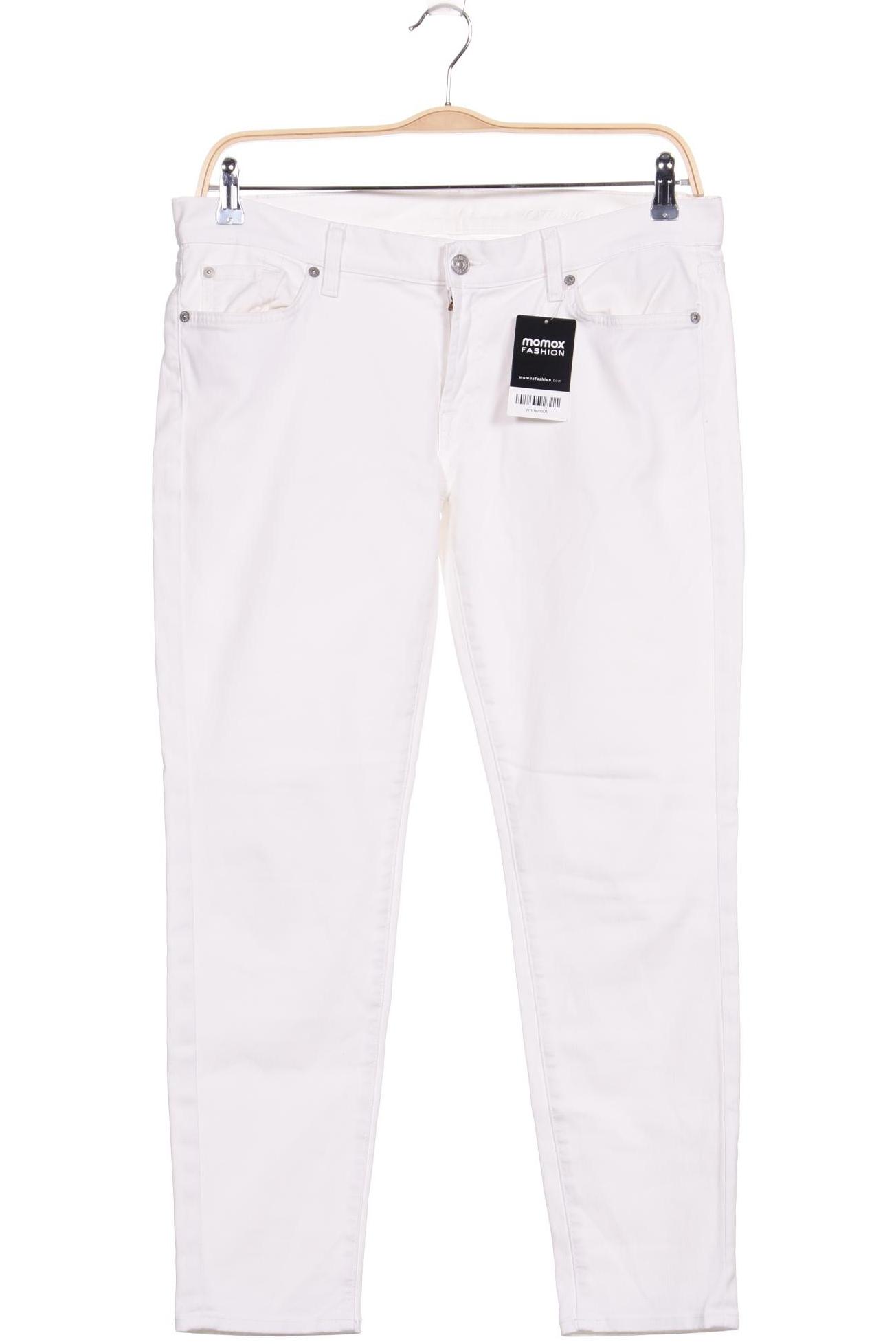 

7 for all mankind Damen Jeans, weiß