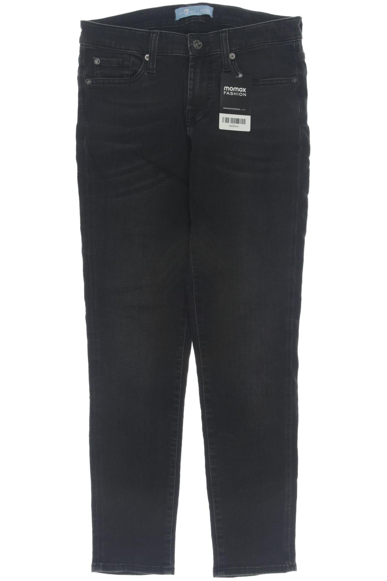 

7 for all mankind Damen Jeans, schwarz