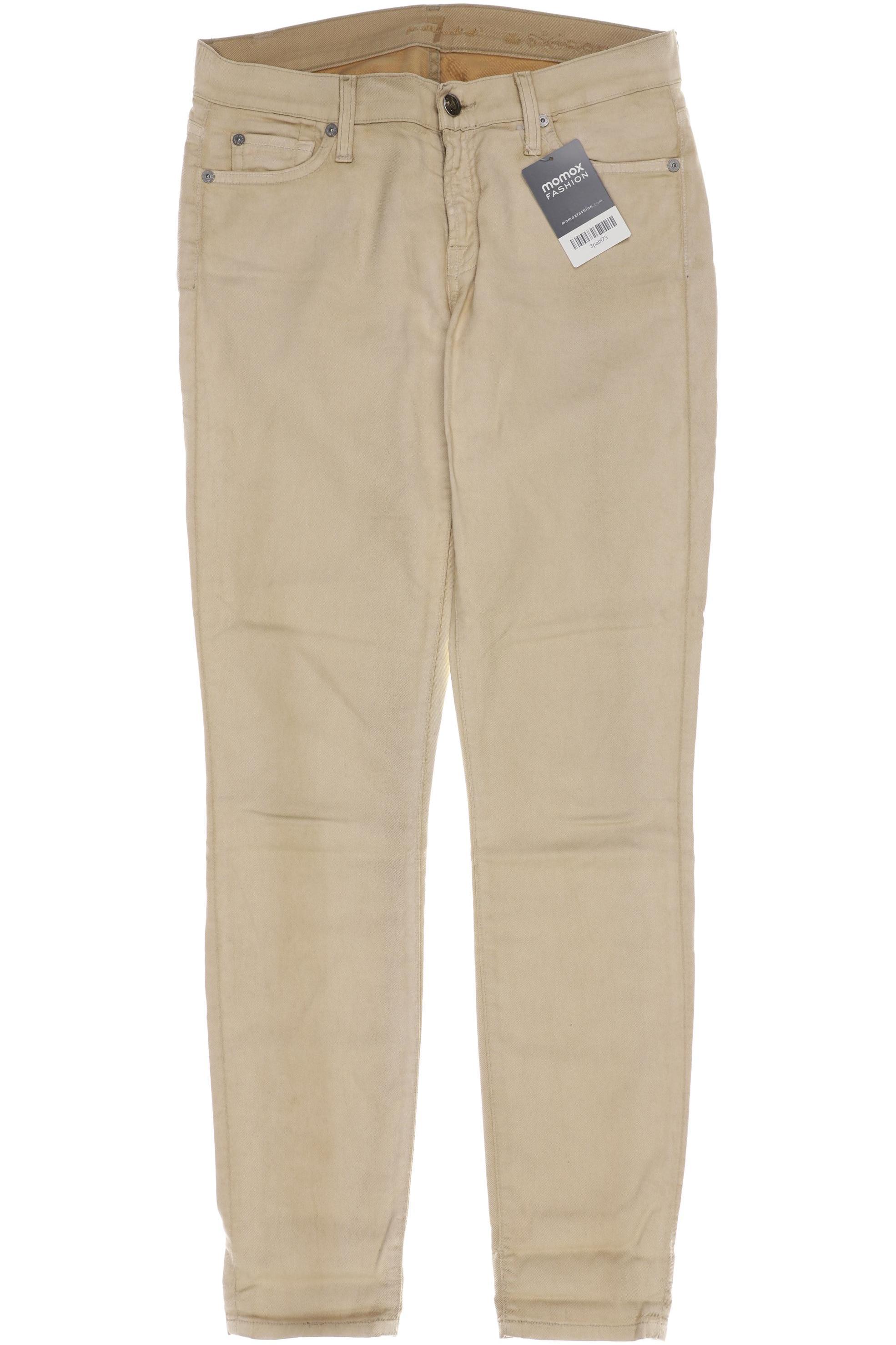 

7 for all mankind Damen Stoffhose, beige, Gr. 28