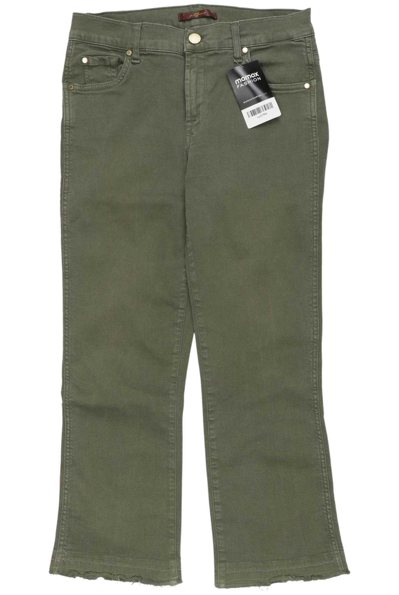 

7 for all mankind Damen Jeans, grün, Gr. 26