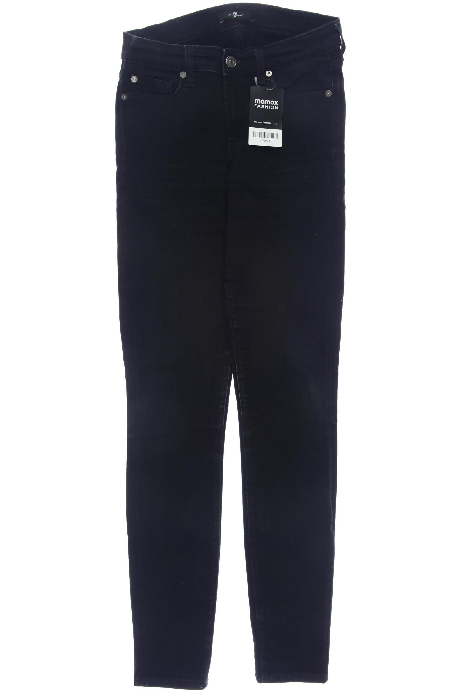 

7 for all mankind Damen Jeans, schwarz