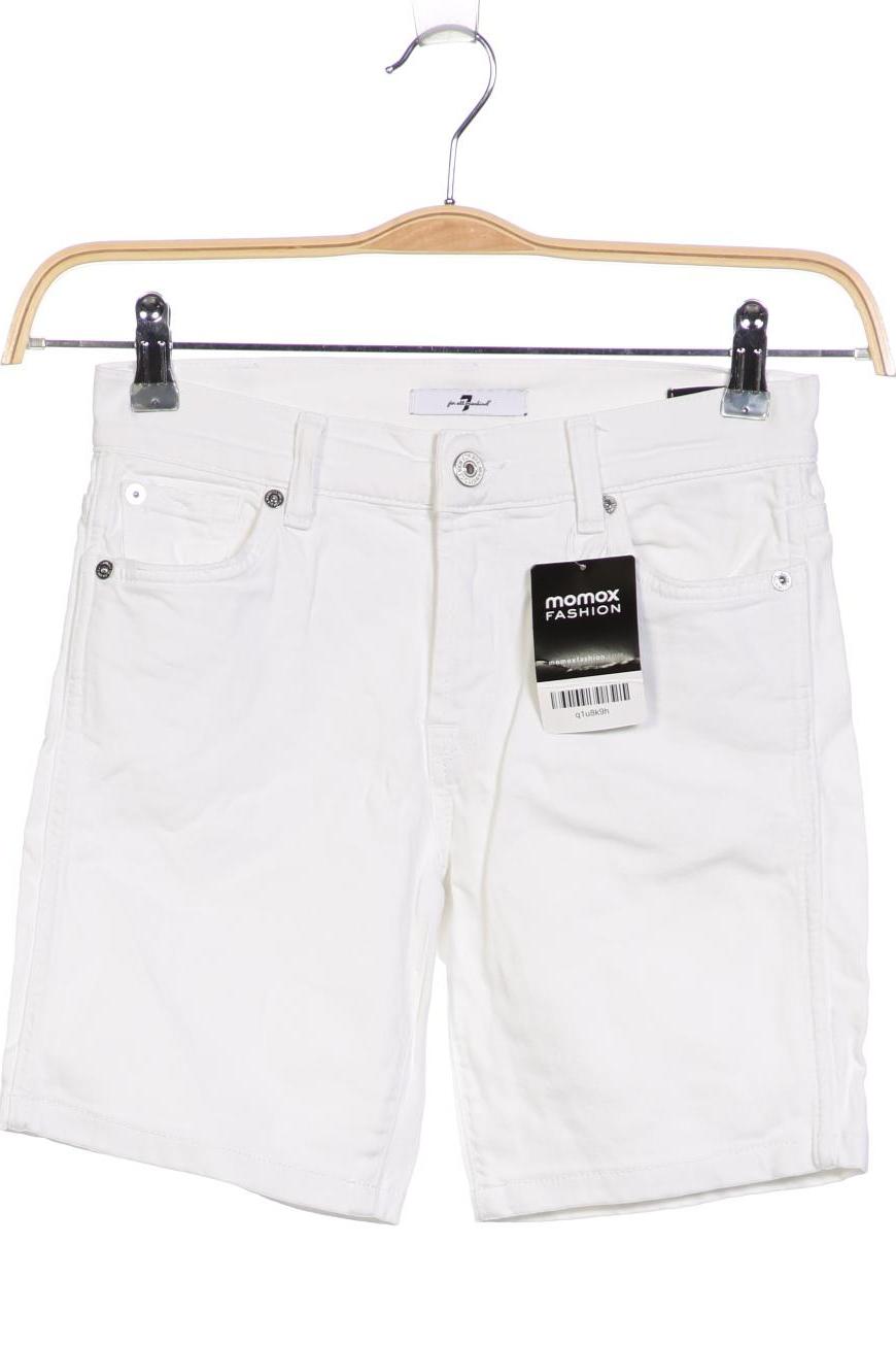 

7 for all mankind Damen Shorts, weiß, Gr. 25