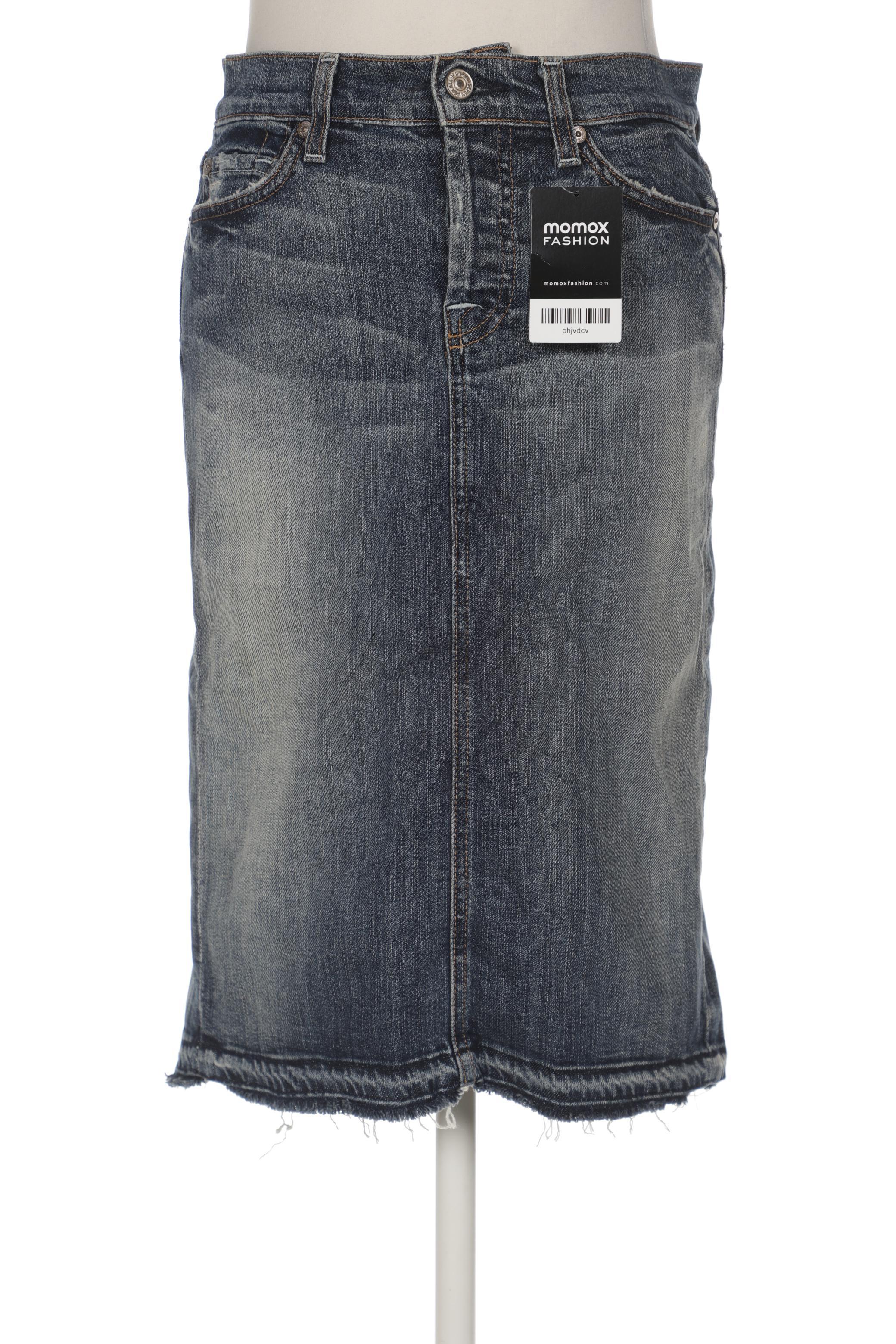 

7 for all mankind Damen Rock, blau