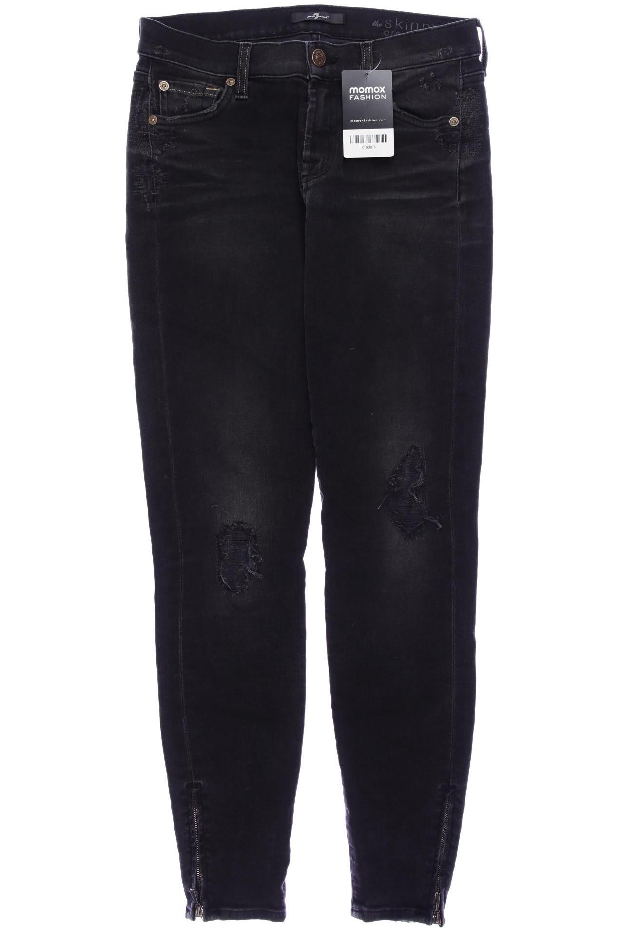 

7 for all mankind Damen Jeans, schwarz, Gr. 25