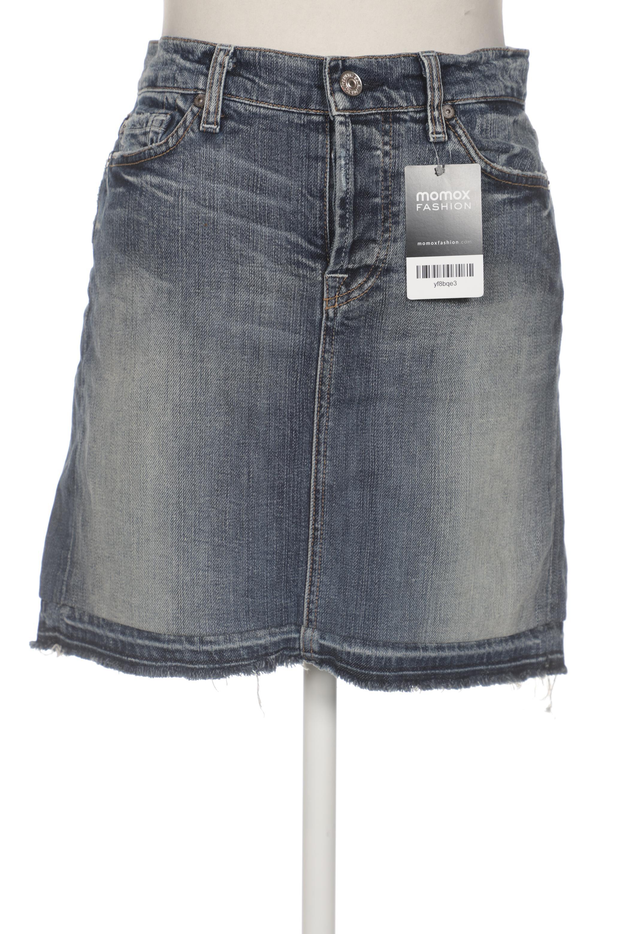 

7 for all mankind Damen Rock, blau, Gr. 28