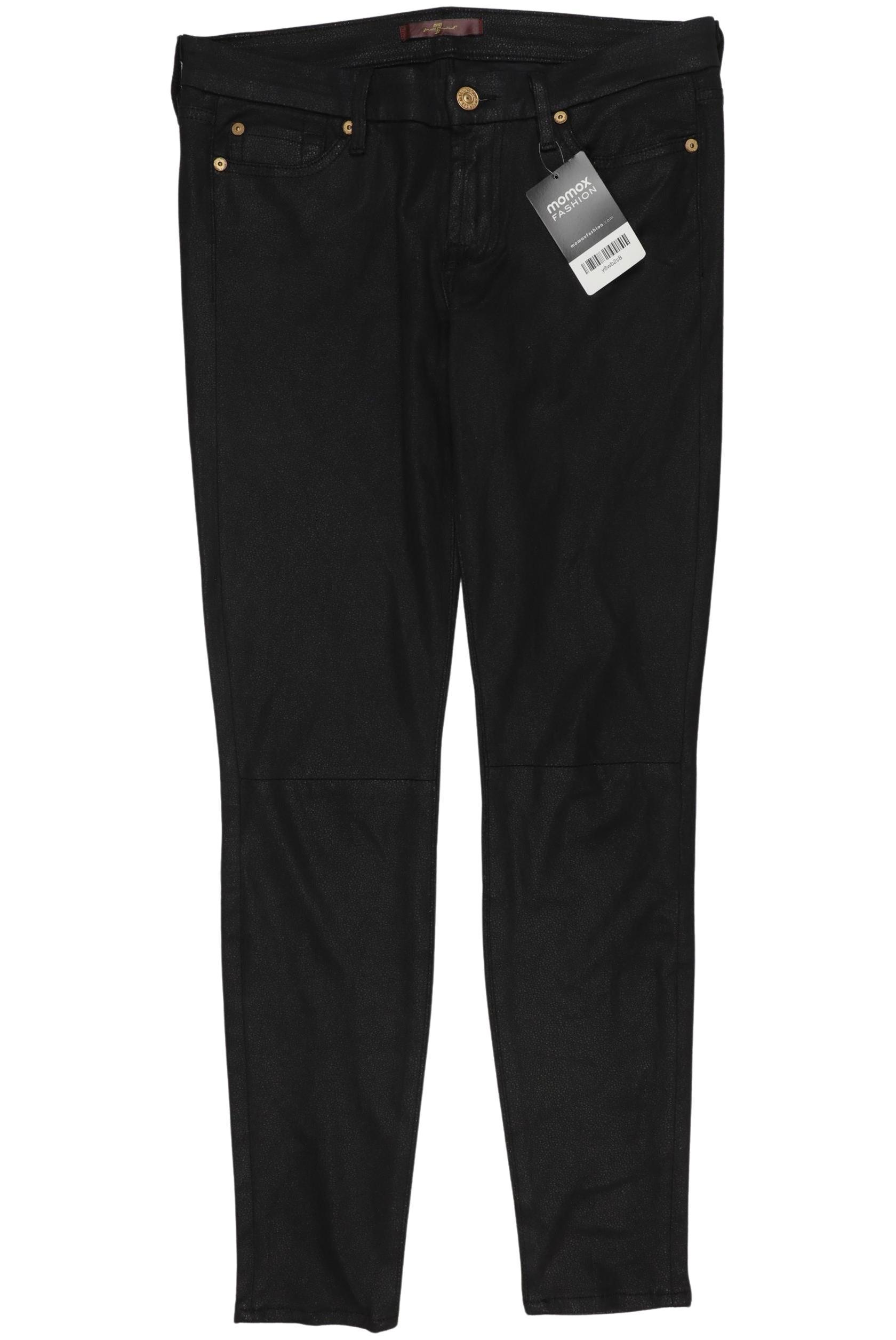 

7 for all mankind Damen Stoffhose, schwarz, Gr. 28