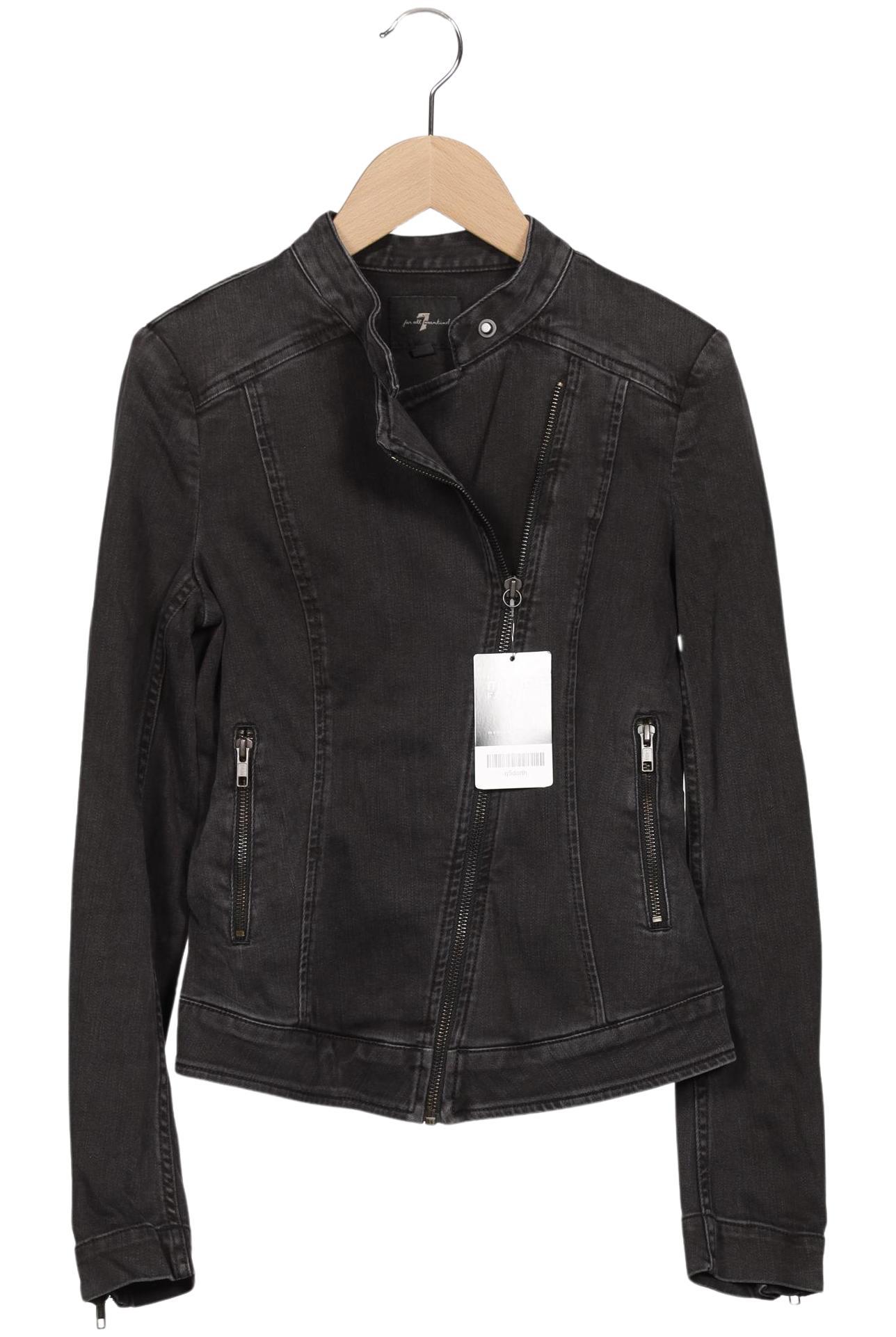 

7 for all mankind Damen Jacke, schwarz, Gr. 34
