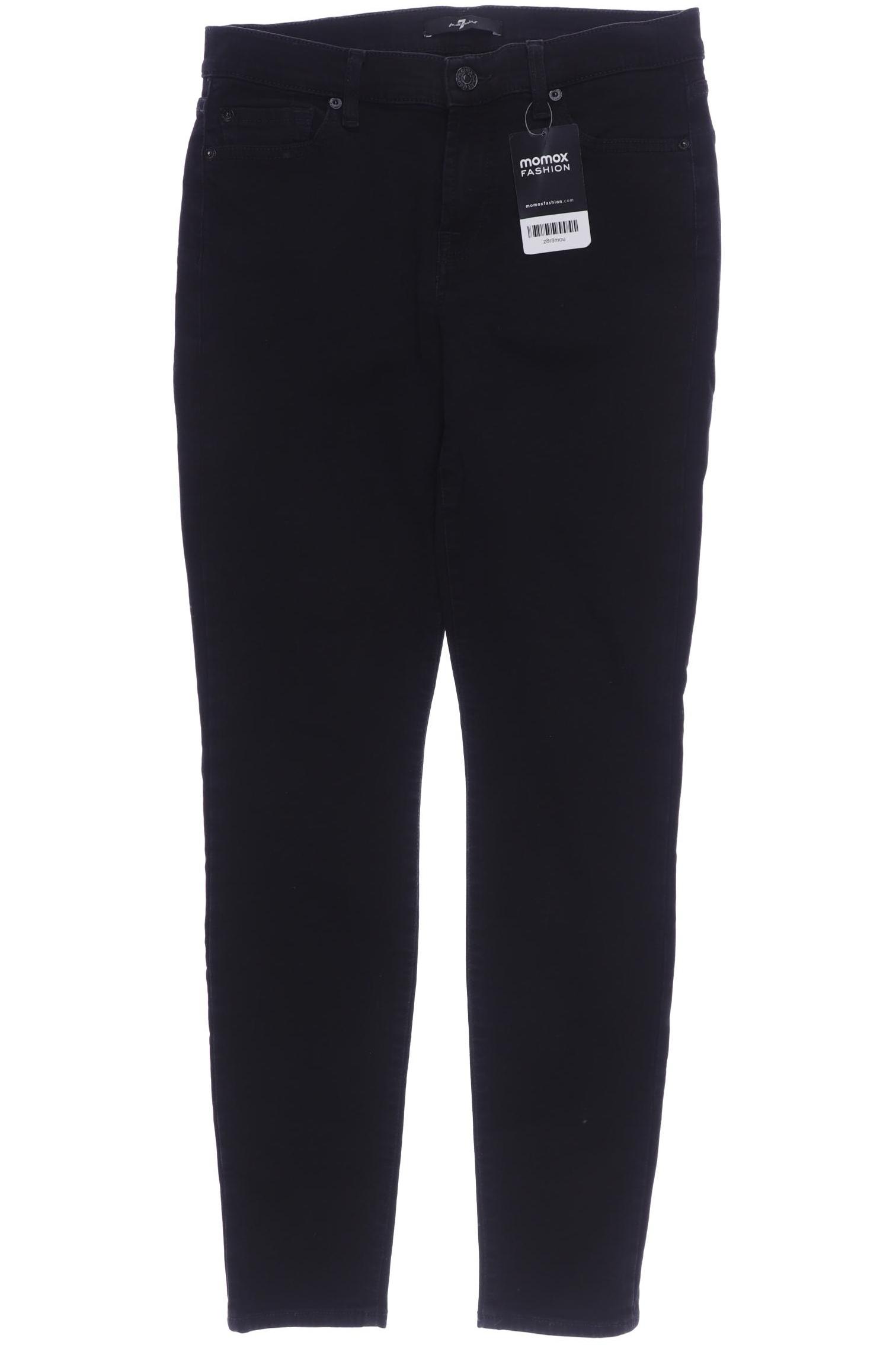 

7 for all mankind Damen Jeans, schwarz