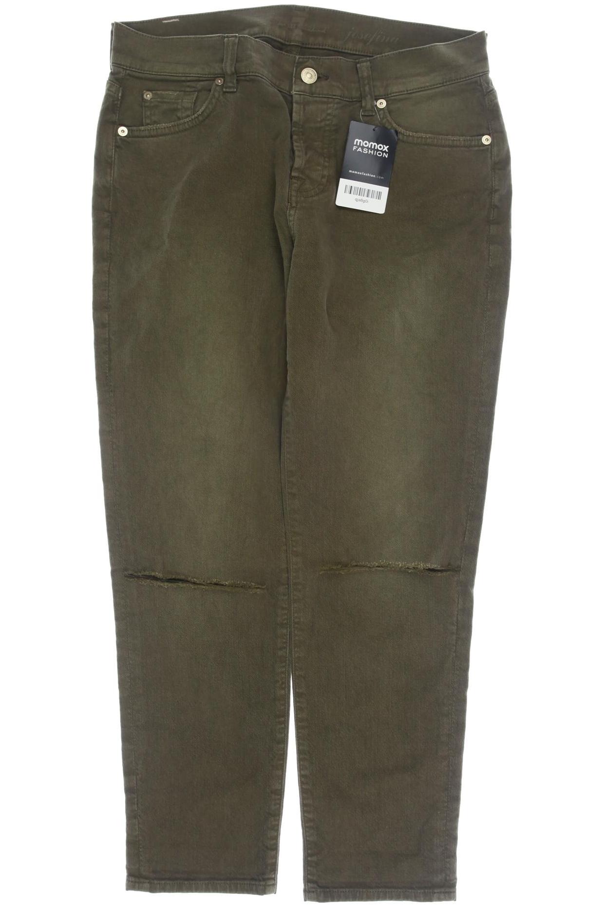 

7 for all mankind Damen Jeans, grün, Gr. 25