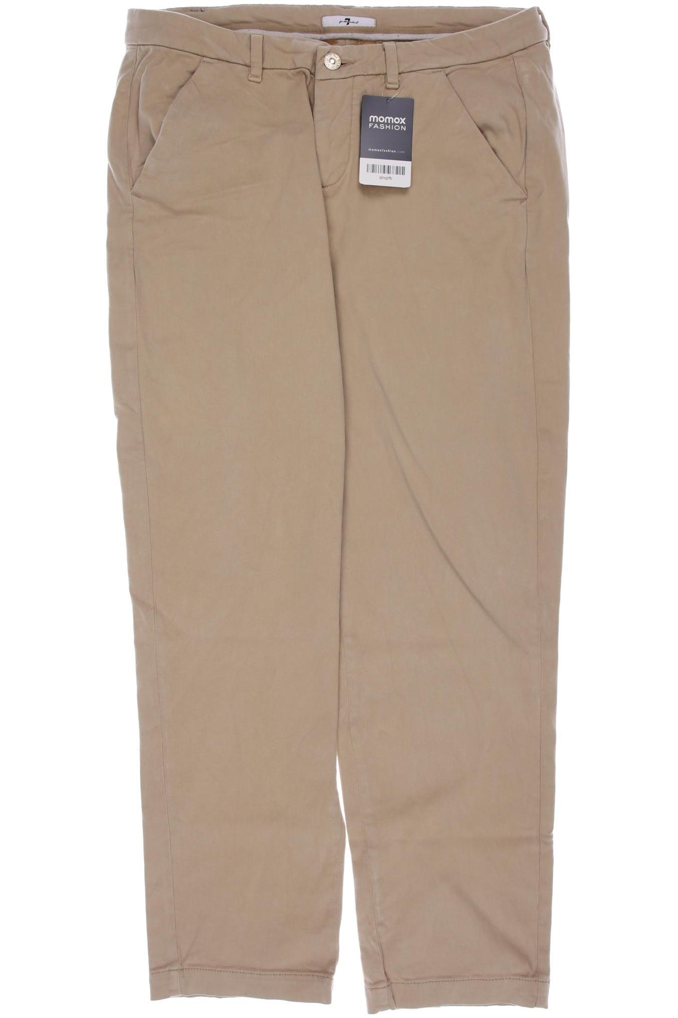 

7 for all mankind Damen Stoffhose, beige