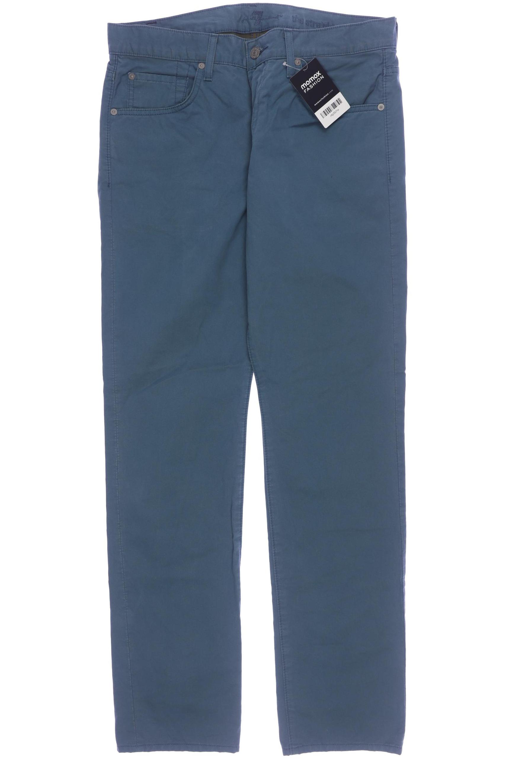 

7 for all mankind Herren Stoffhose, türkis, Gr. 31