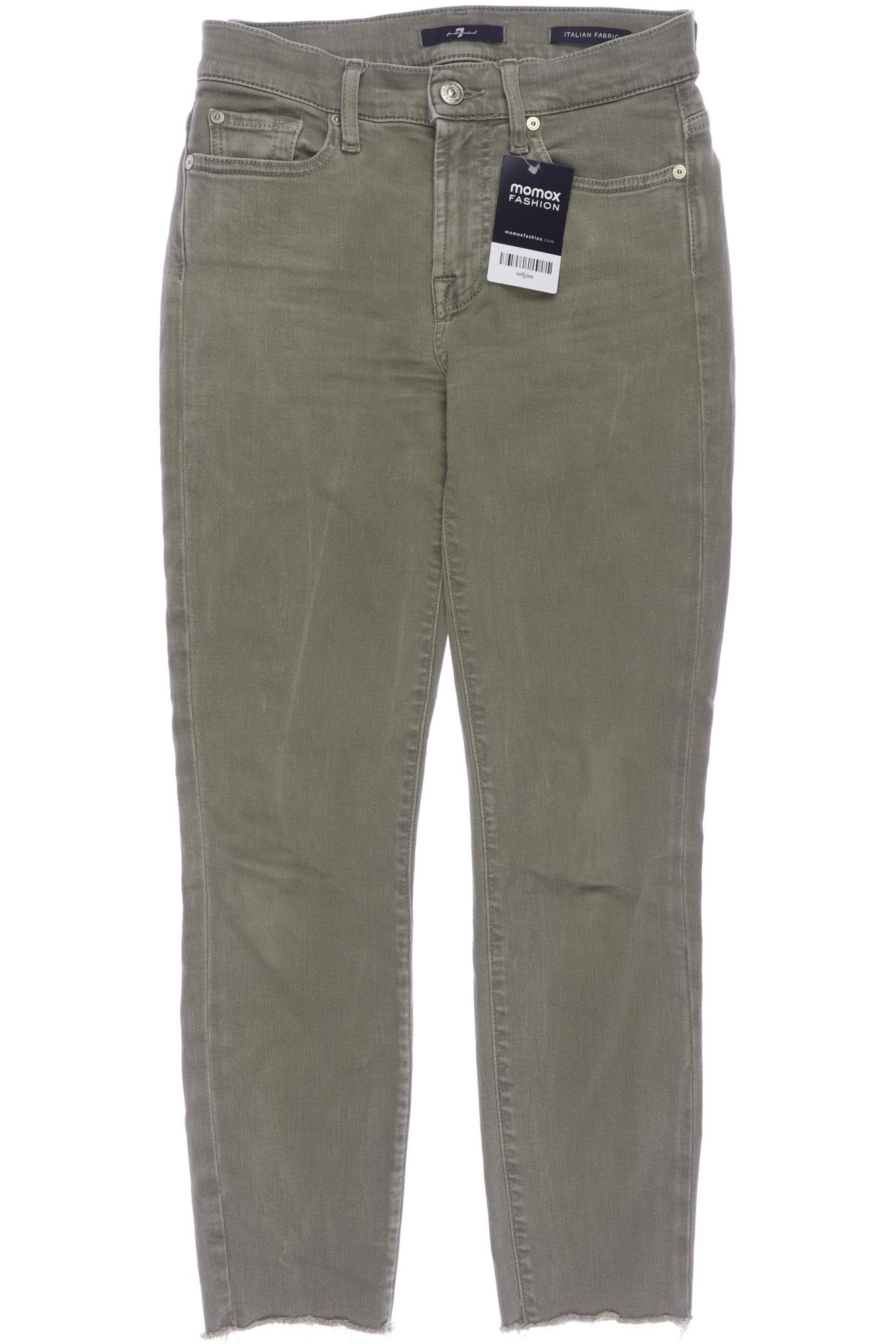 

7 for all mankind Damen Jeans, grün, Gr. 26