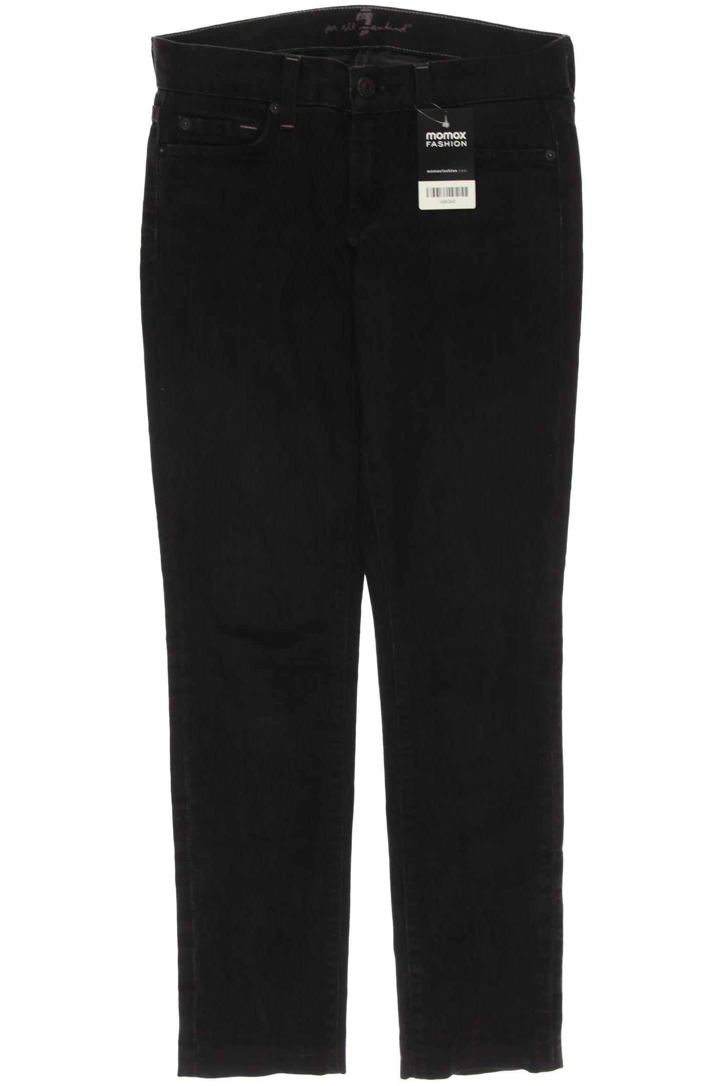 

7 for all mankind Damen Jeans, schwarz