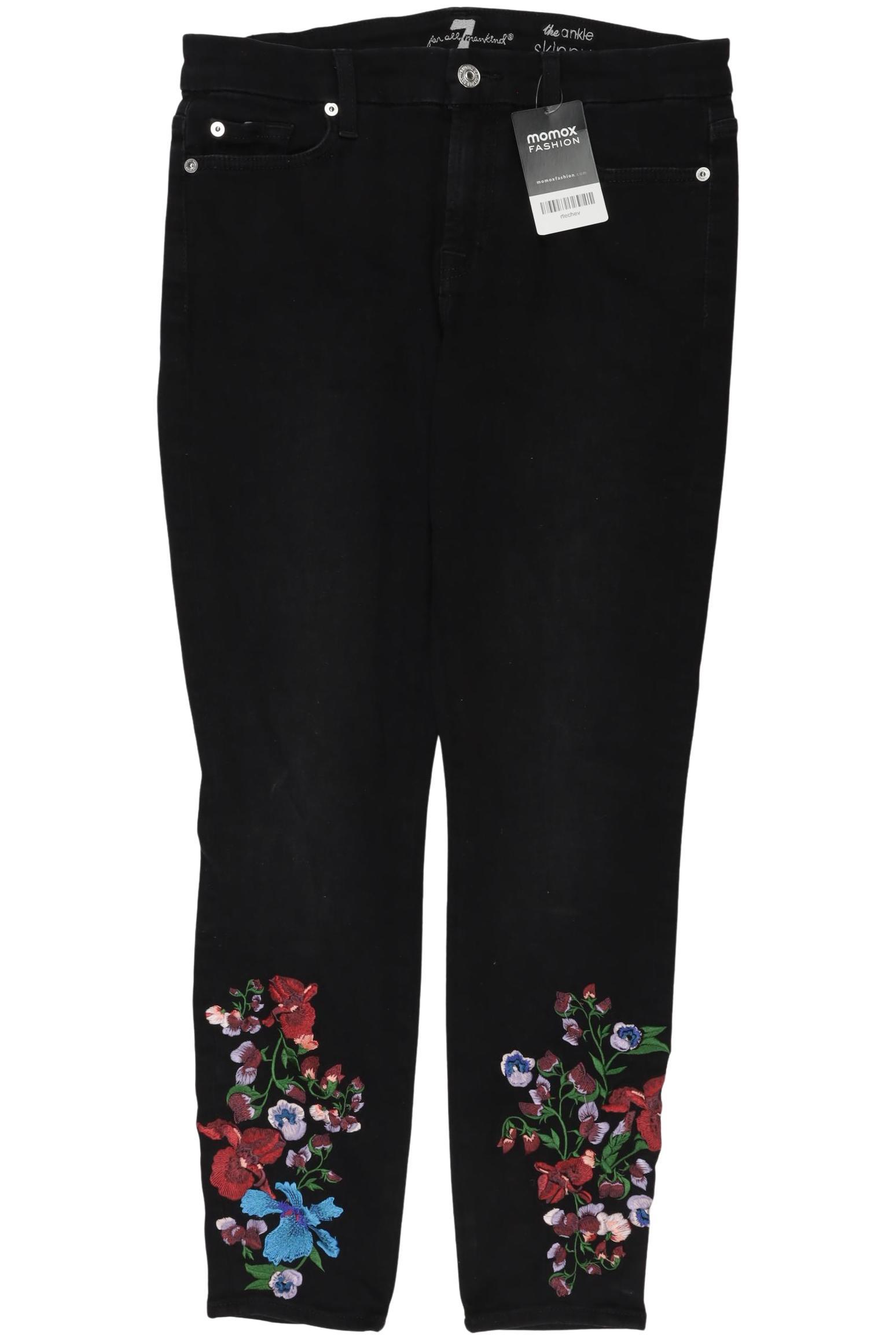 

7 for all mankind Damen Jeans, schwarz, Gr. 28