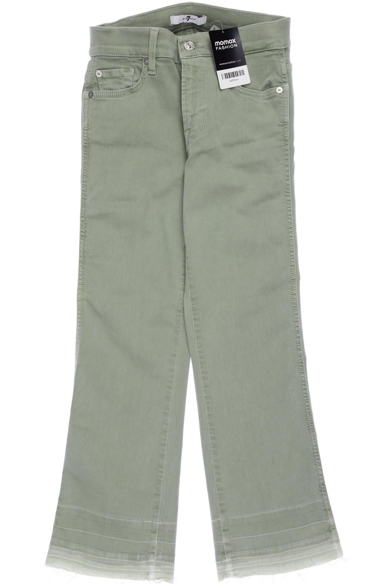 

7 for all mankind Damen Jeans, grün, Gr. 25