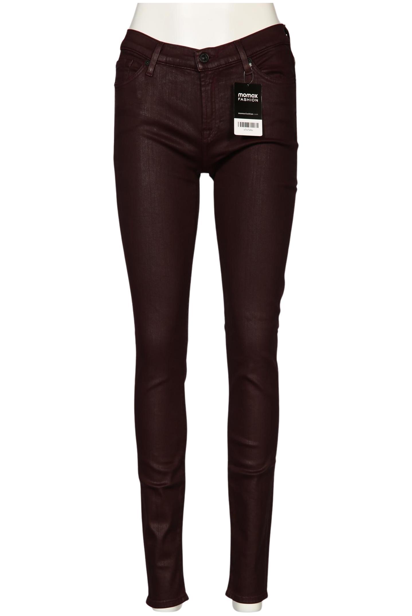 

7 for all mankind Damen Stoffhose, bordeaux, Gr. 28