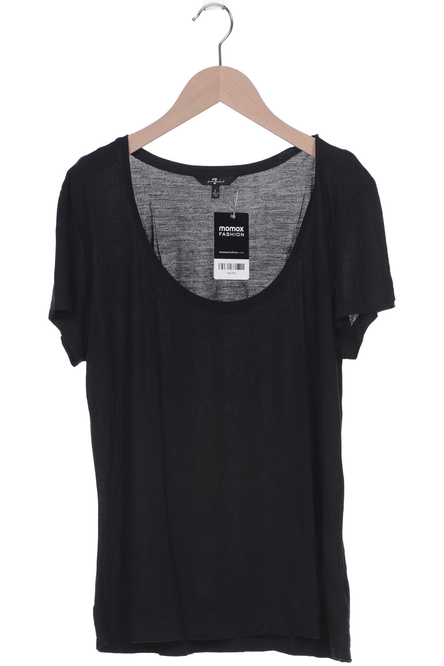 

7 for all mankind Damen T-Shirt, schwarz