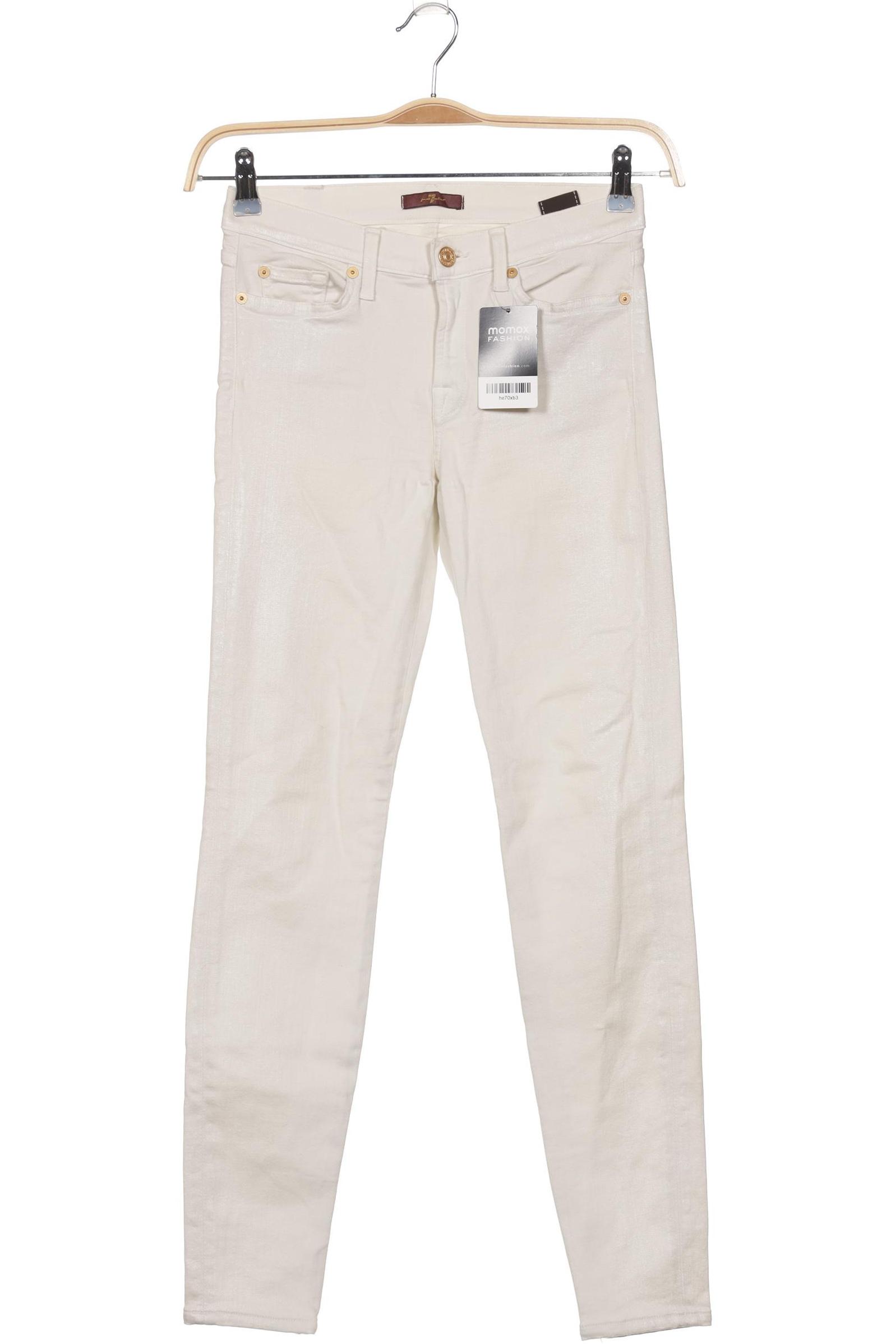 

7 for all mankind Damen Jeans, cremeweiß, Gr. 27