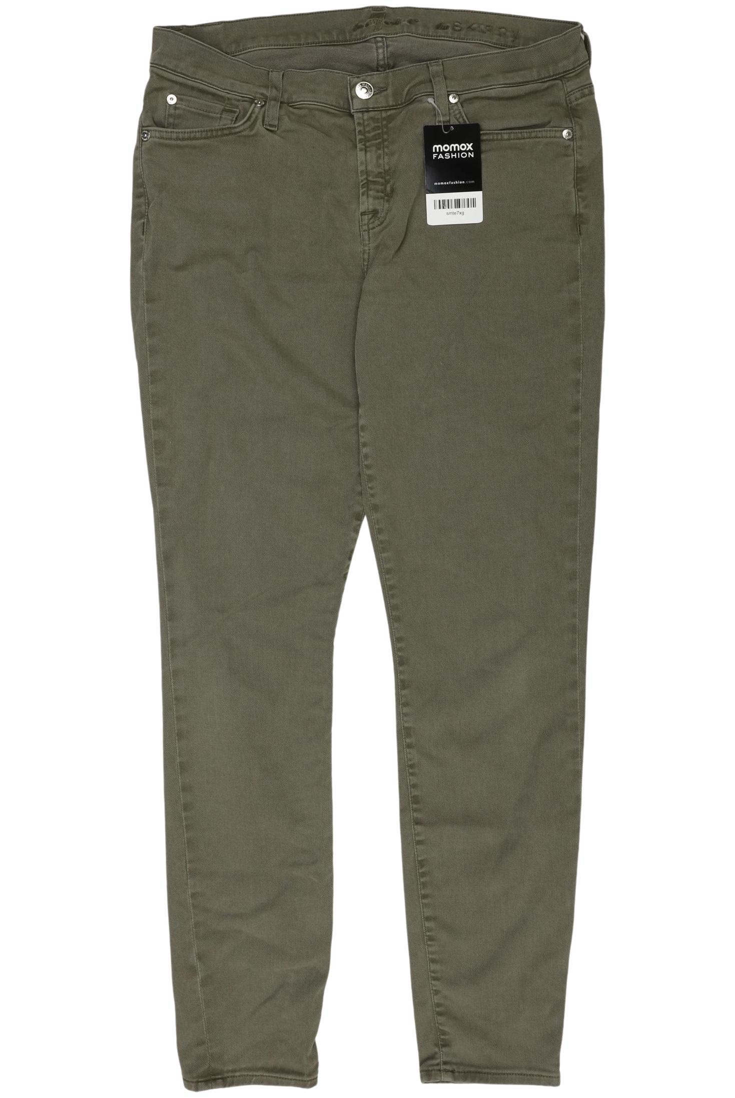 

7 for all mankind Damen Jeans, grün, Gr. 30