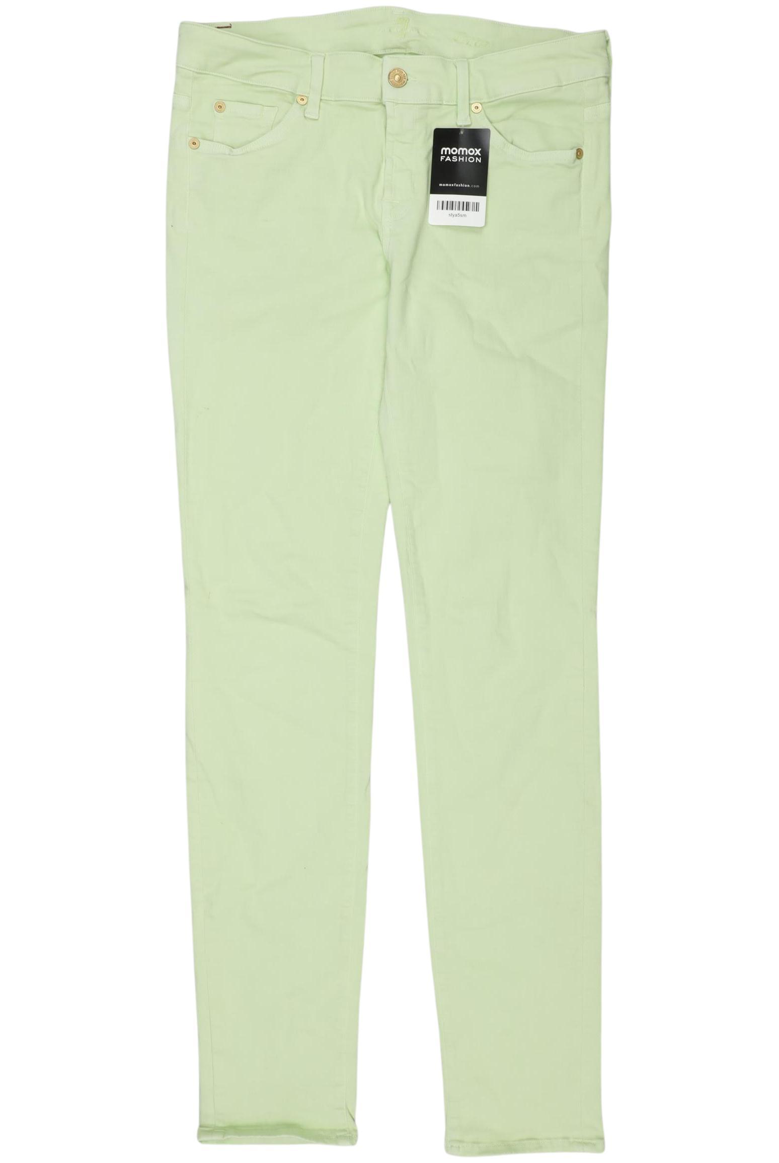 

7 for all mankind Damen Jeans, hellgrün, Gr. 30
