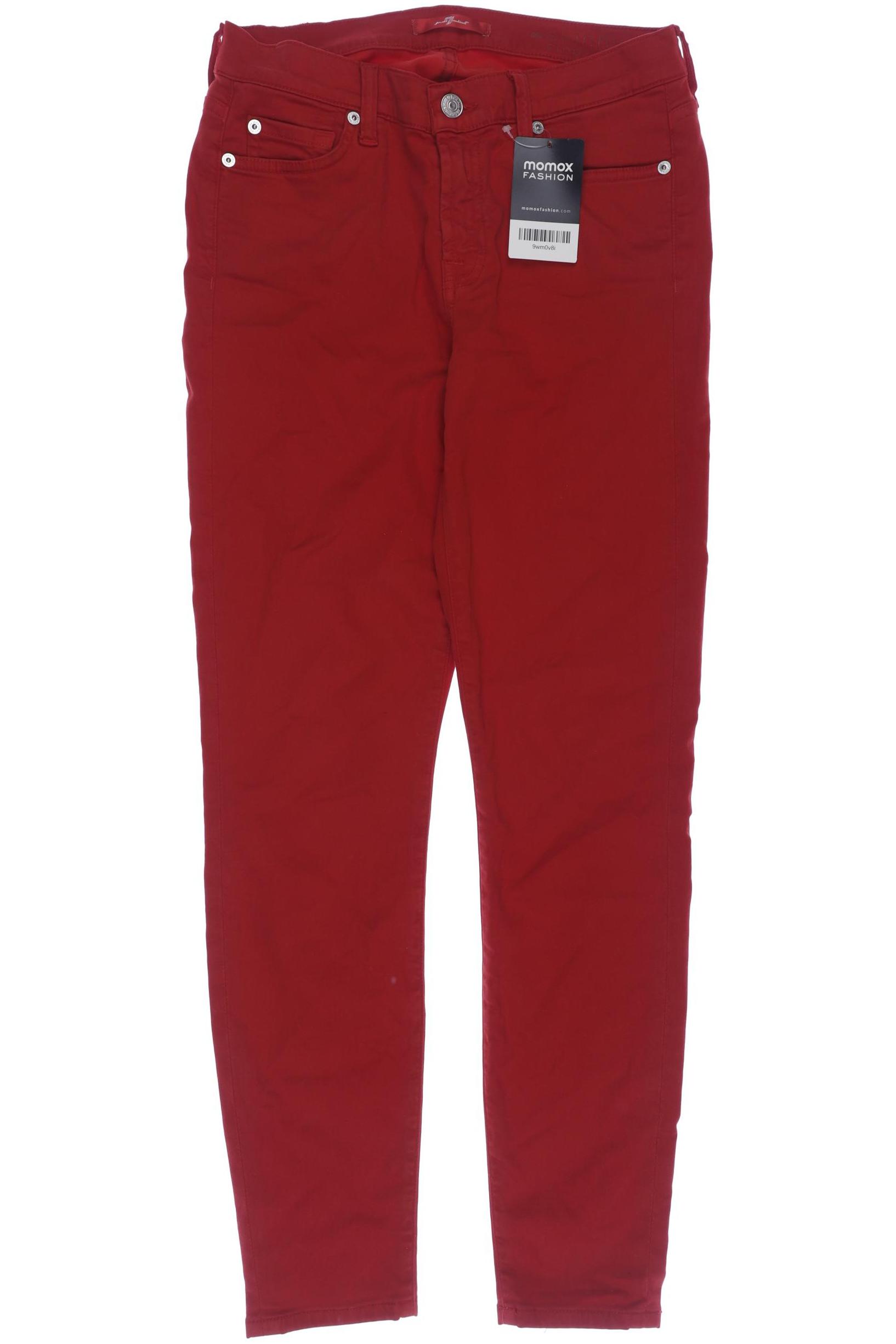 

7 for all mankind Damen Jeans, rot, Gr. 29
