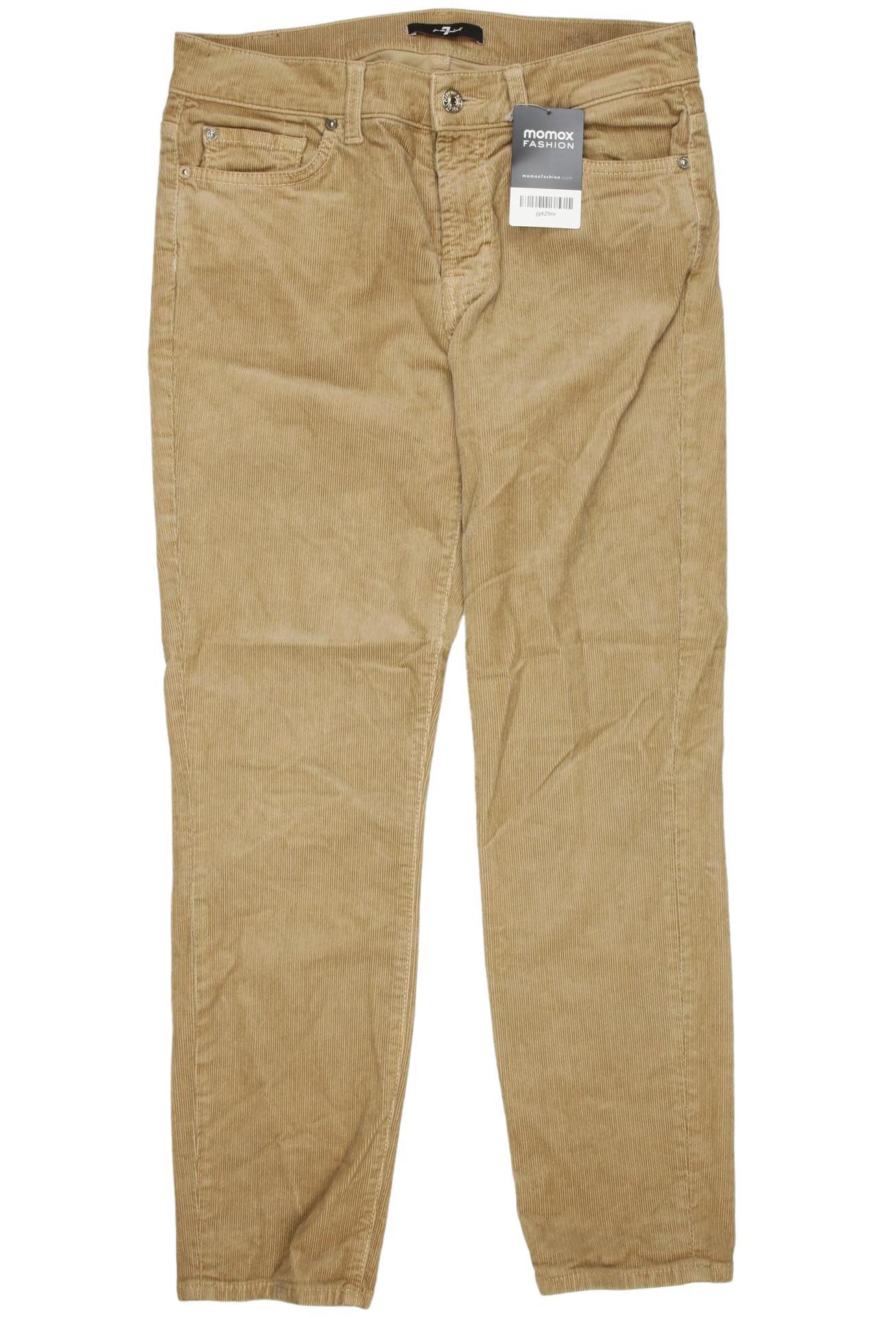 

7 for all mankind Damen Stoffhose, beige, Gr. 27