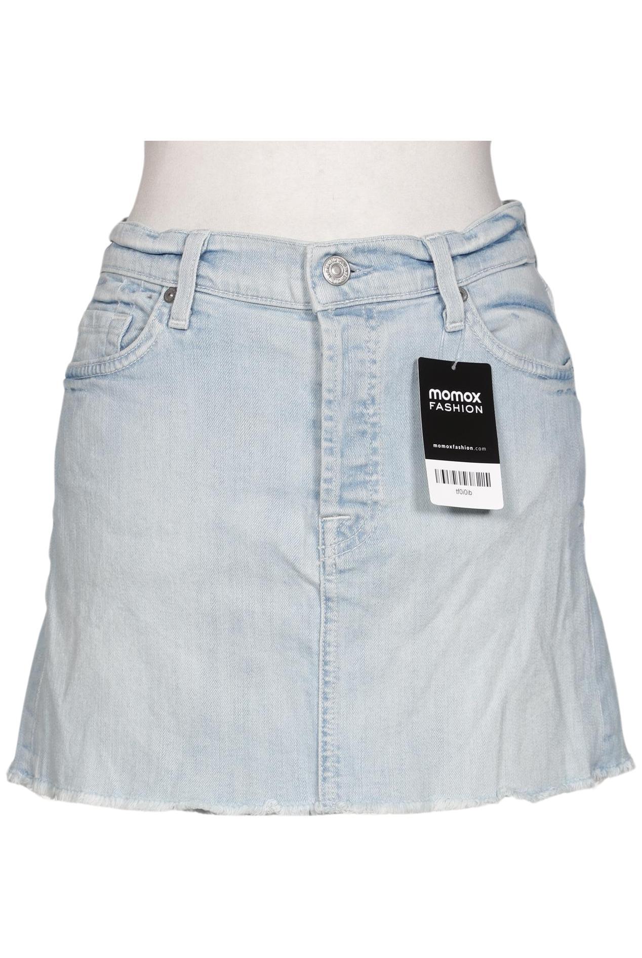 

7 for all mankind Damen Rock, hellblau, Gr. 27