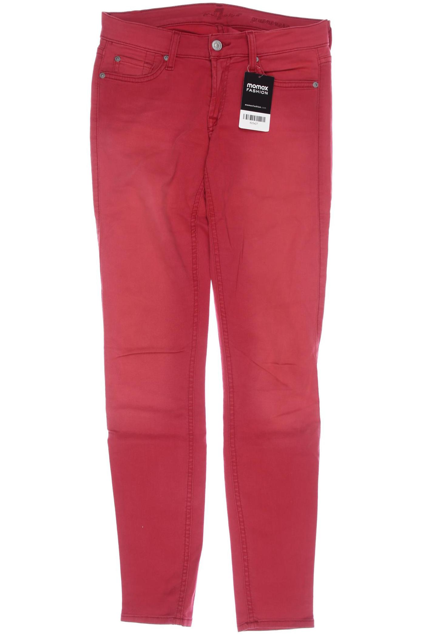 

7 for all mankind Damen Jeans, rot, Gr. 27