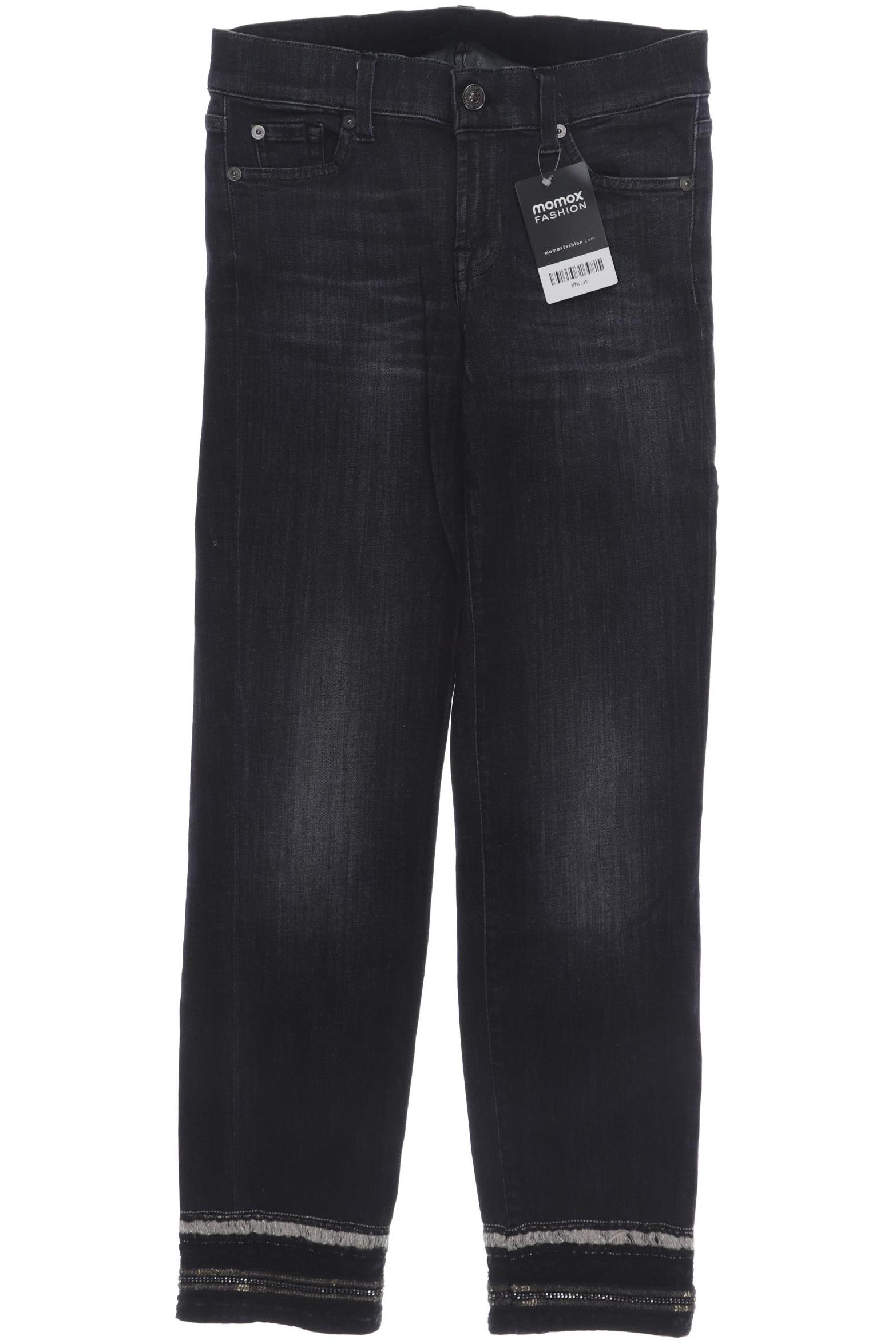 

7 for all mankind Damen Jeans, schwarz