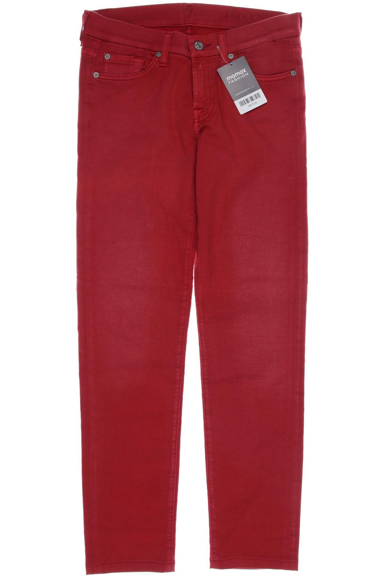 

7 for all mankind Damen Jeans, rot, Gr. 27