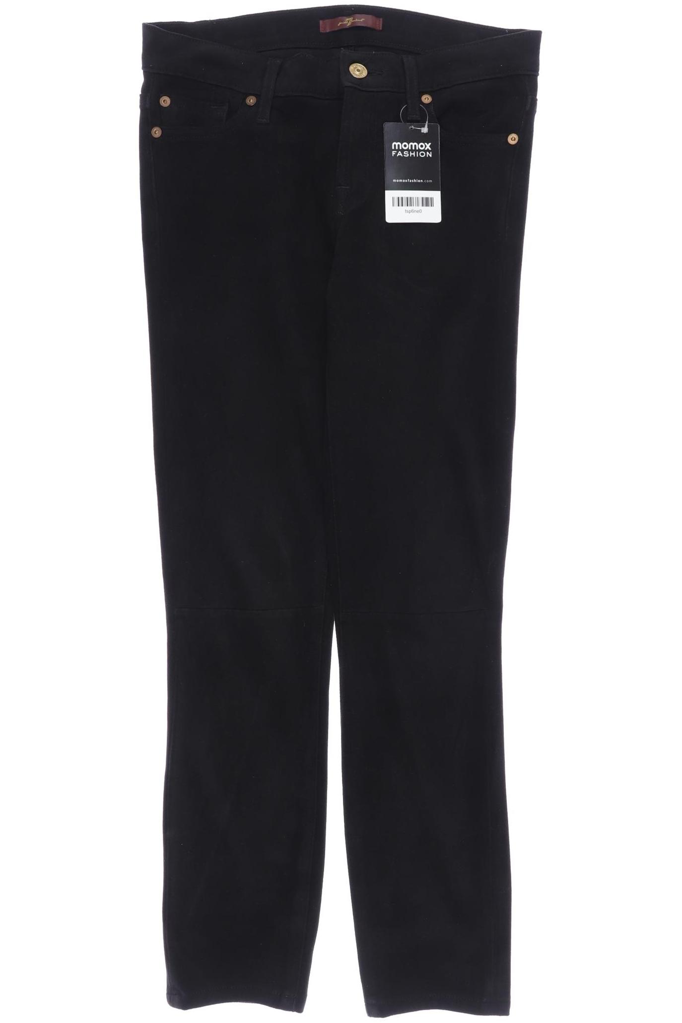

7 for all mankind Damen Stoffhose, schwarz, Gr. 25