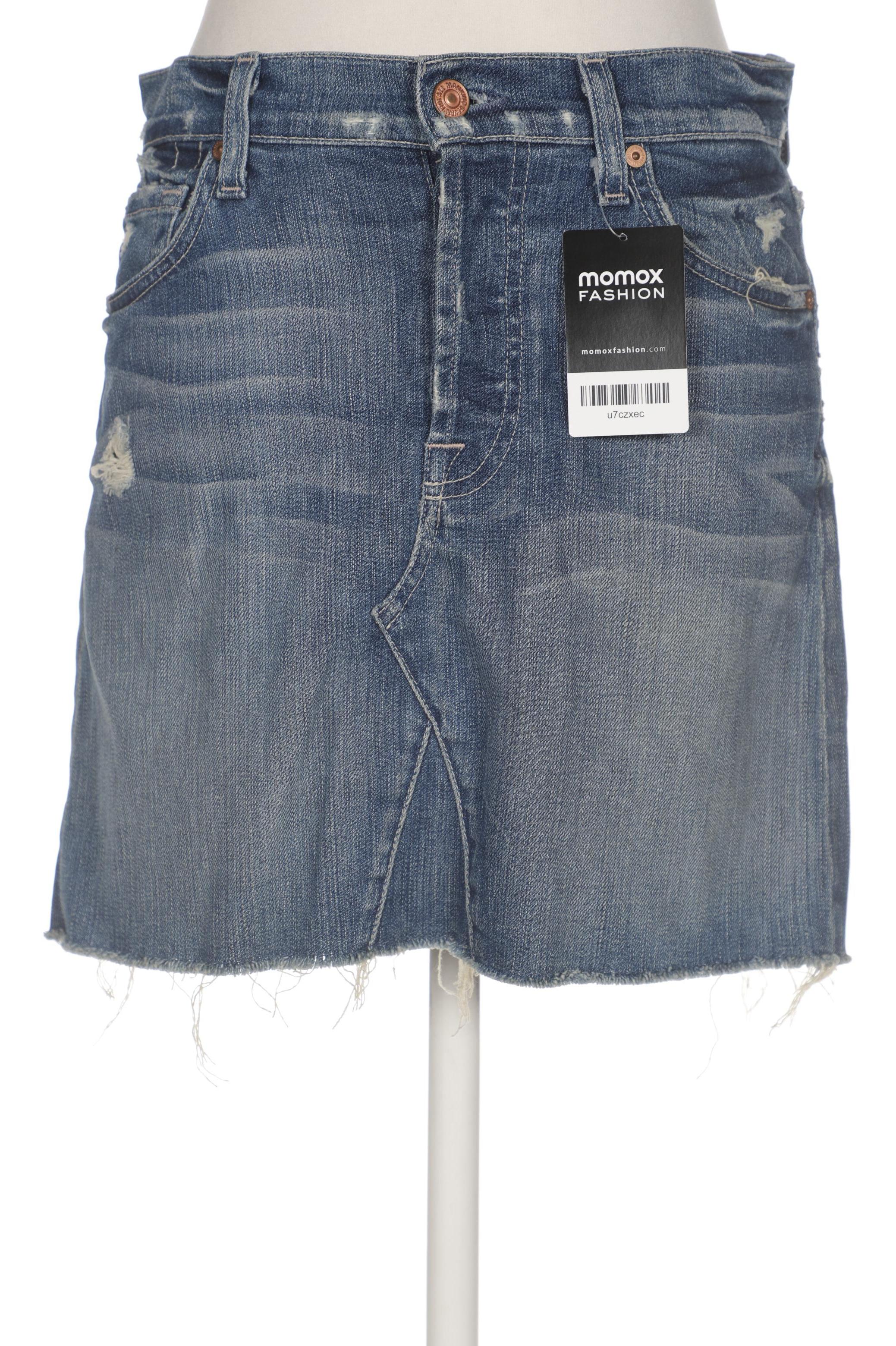 

7 for all mankind Damen Rock, blau, Gr. 32