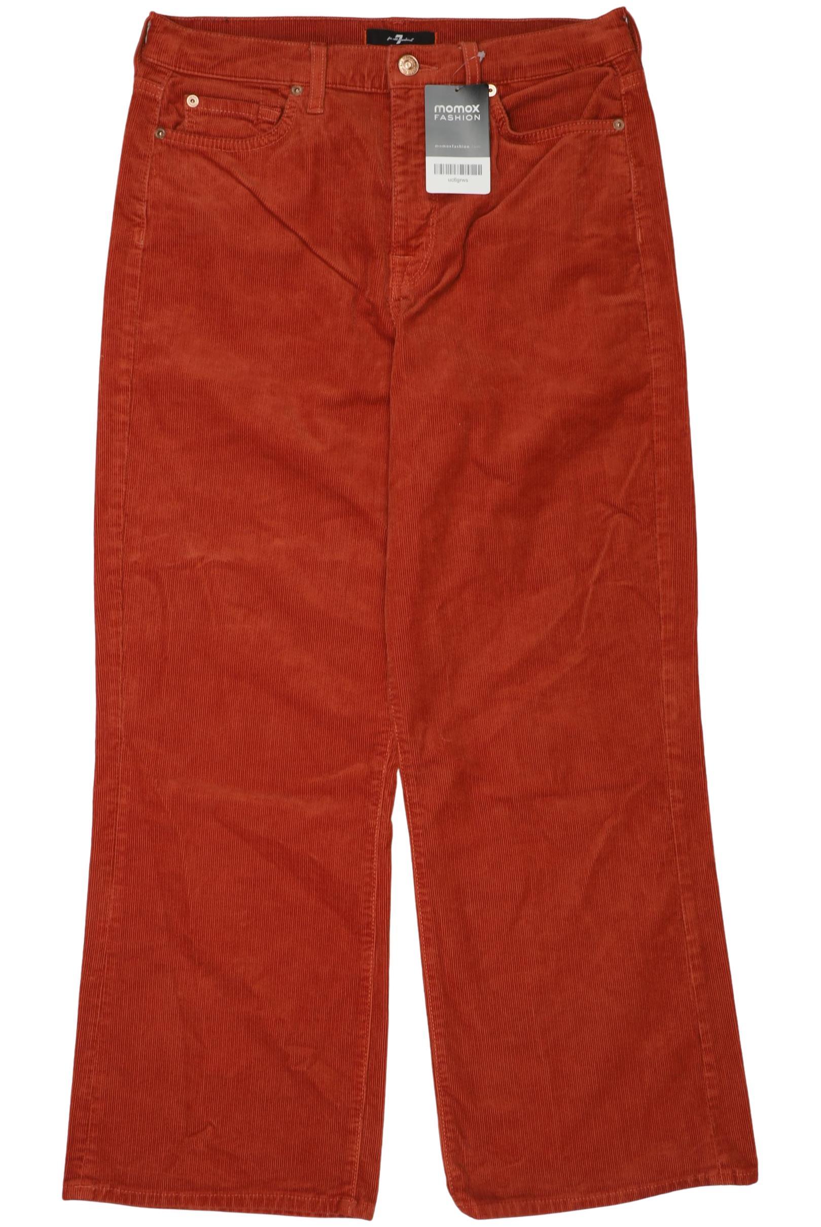 

7 for all mankind Damen Stoffhose, orange, Gr. 28