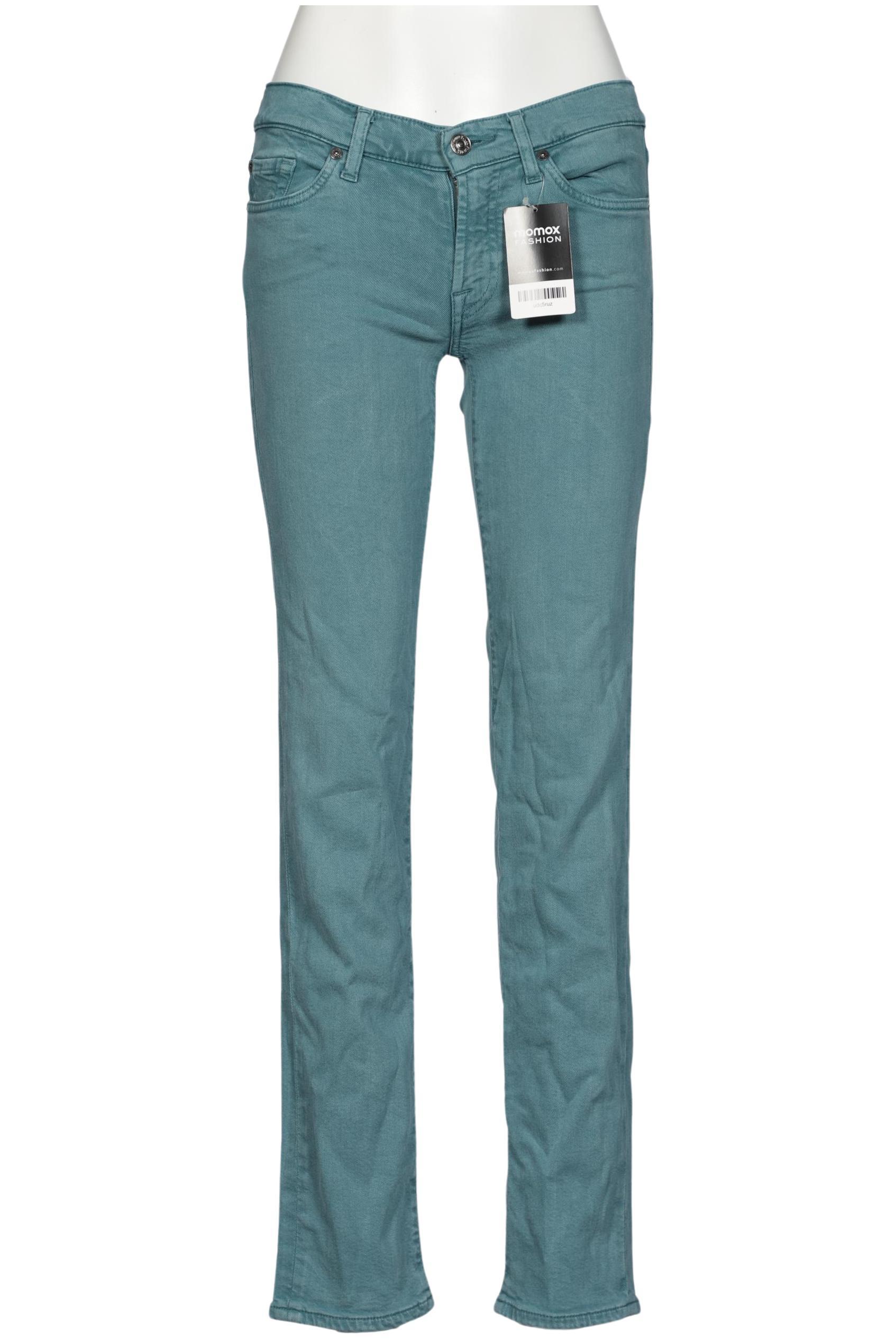 

7 for all mankind Damen Jeans, türkis, Gr. 28