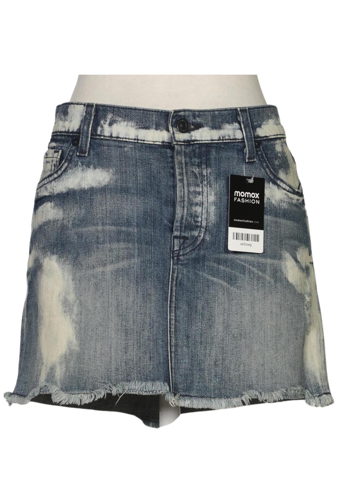 

7 for all mankind Damen Rock, blau, Gr. 28