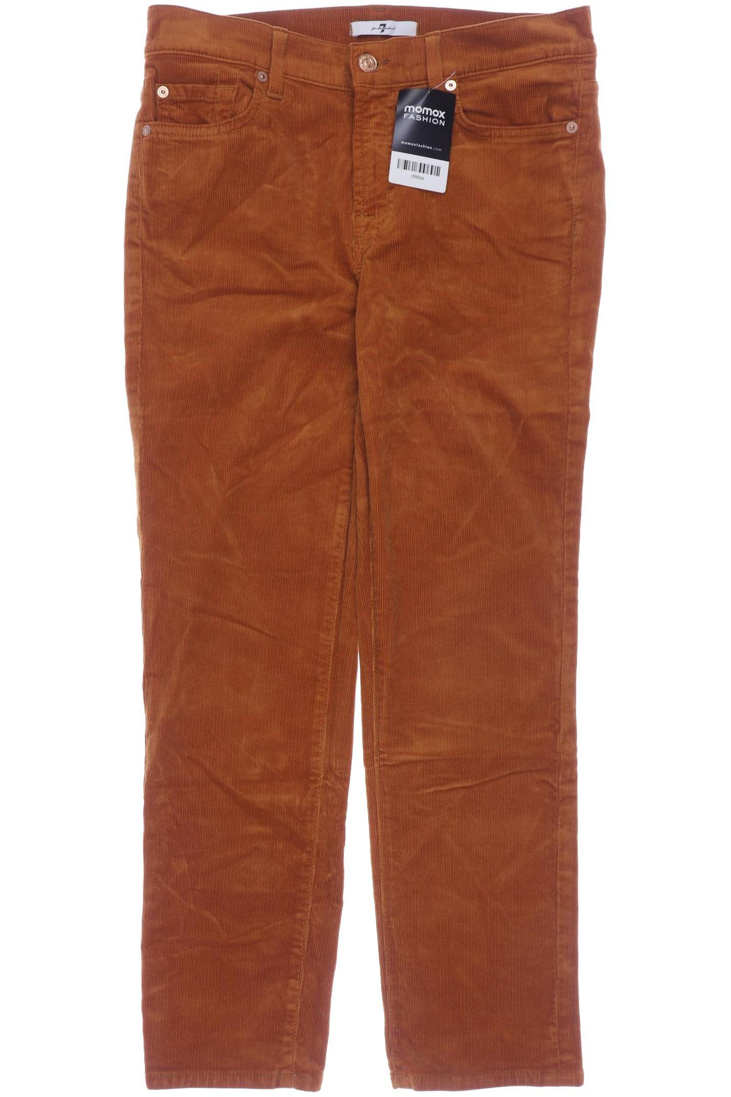 

7 for all mankind Damen Stoffhose, orange, Gr. 28