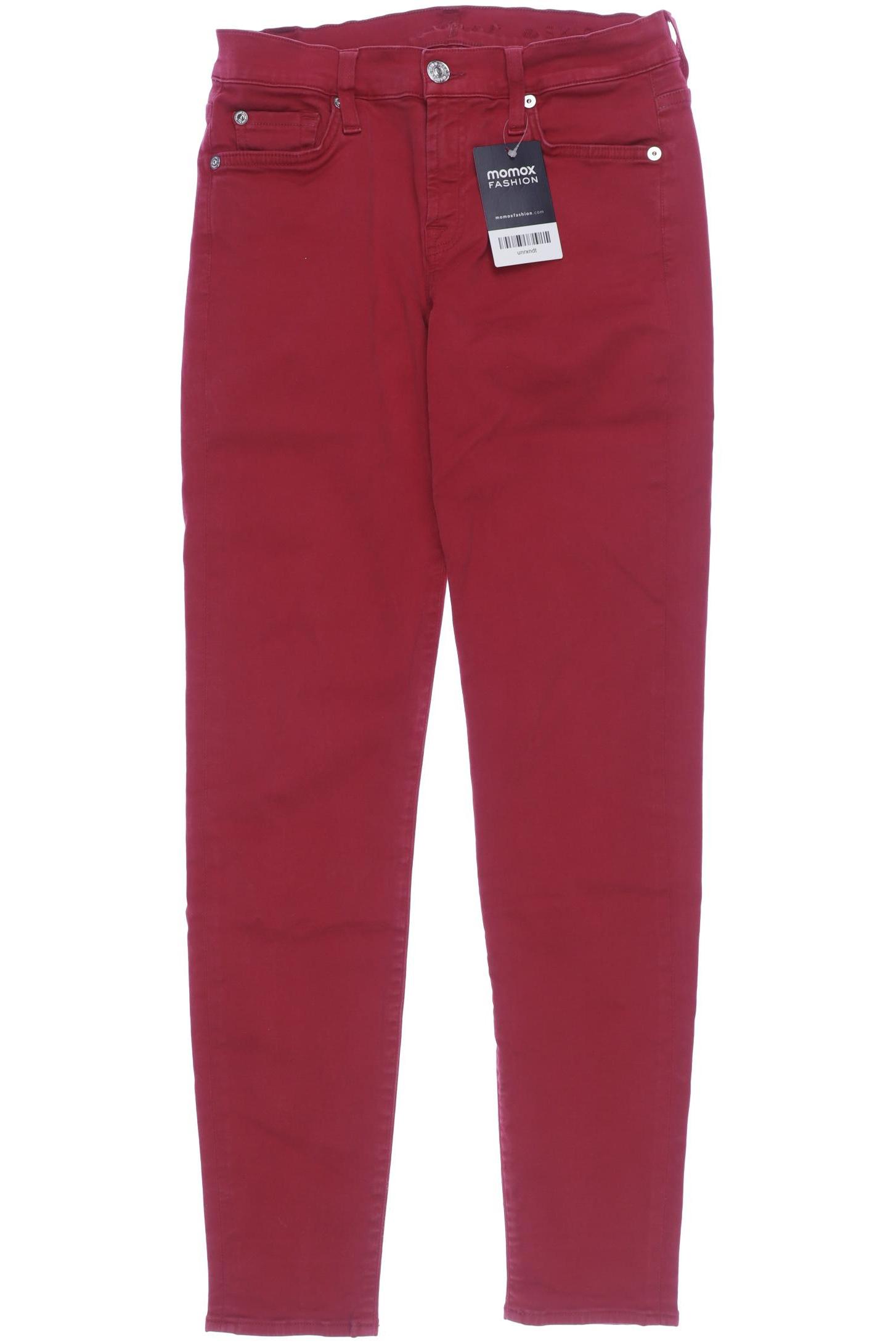 

7 for all mankind Damen Jeans, rot, Gr. 25