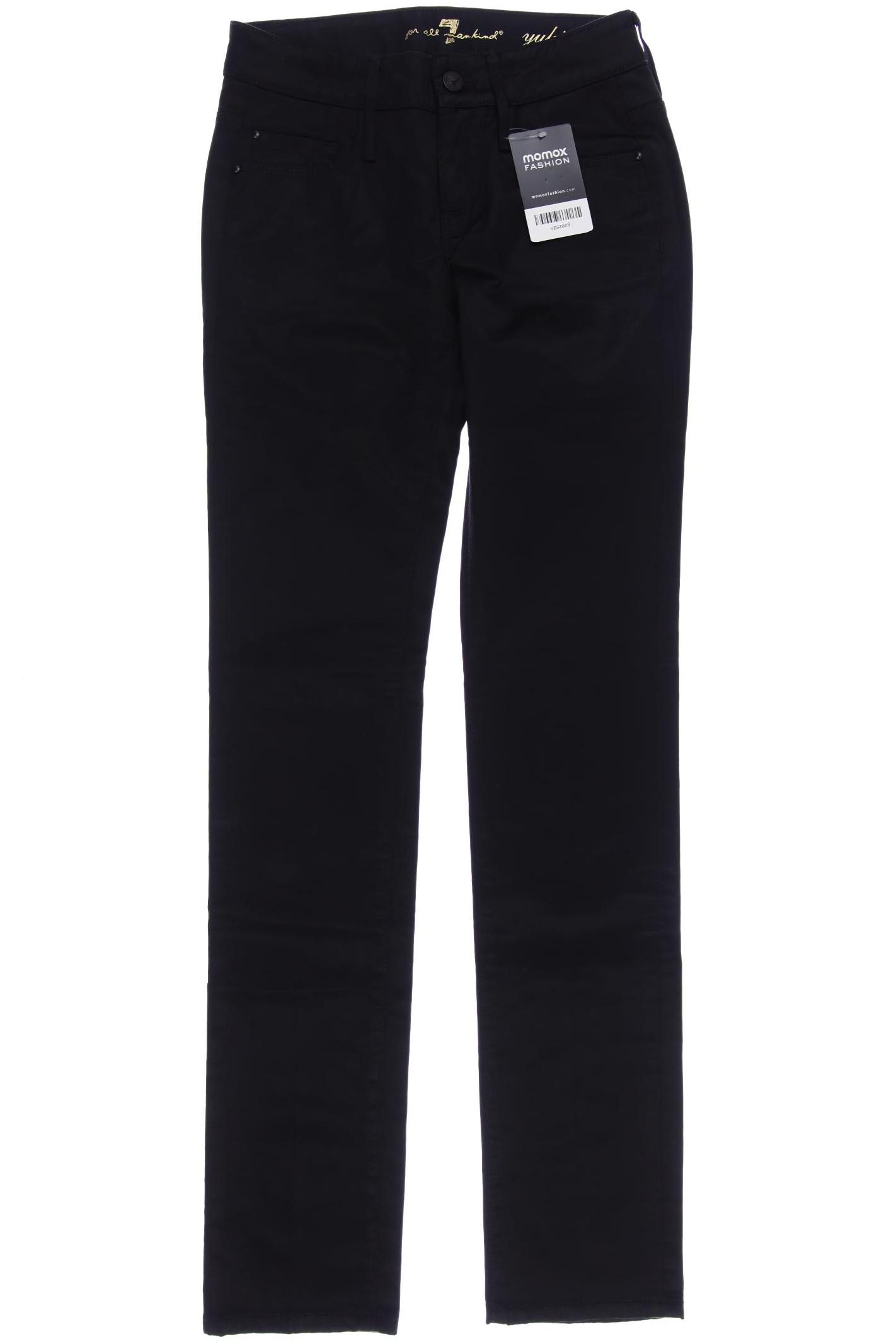 

7 for all mankind Damen Stoffhose, schwarz