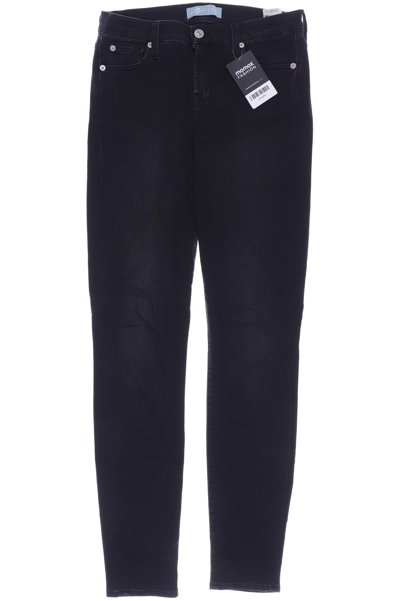 

7 for all mankind Damen Jeans, schwarz
