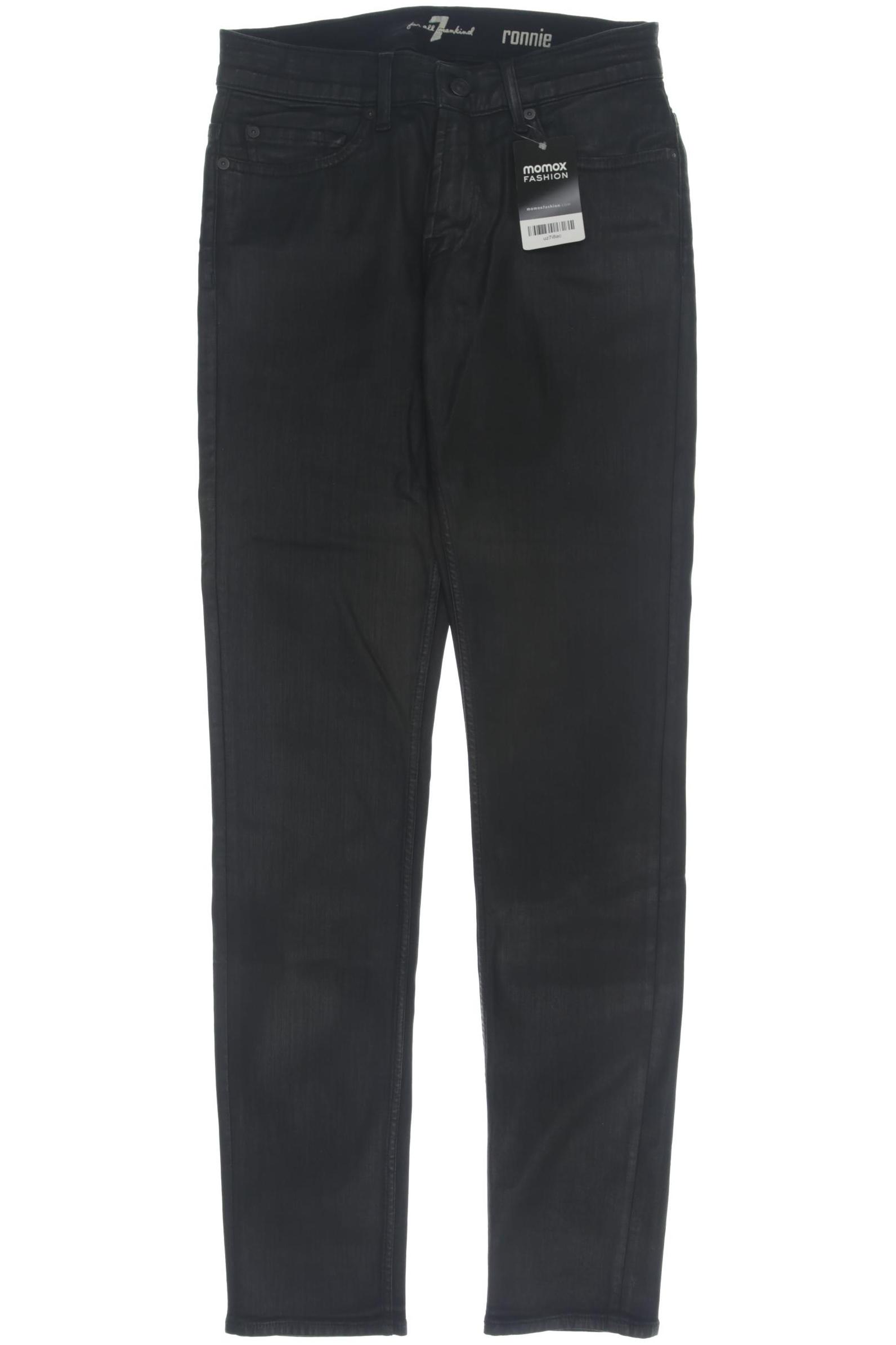 

7 for all mankind Herren Jeans, schwarz