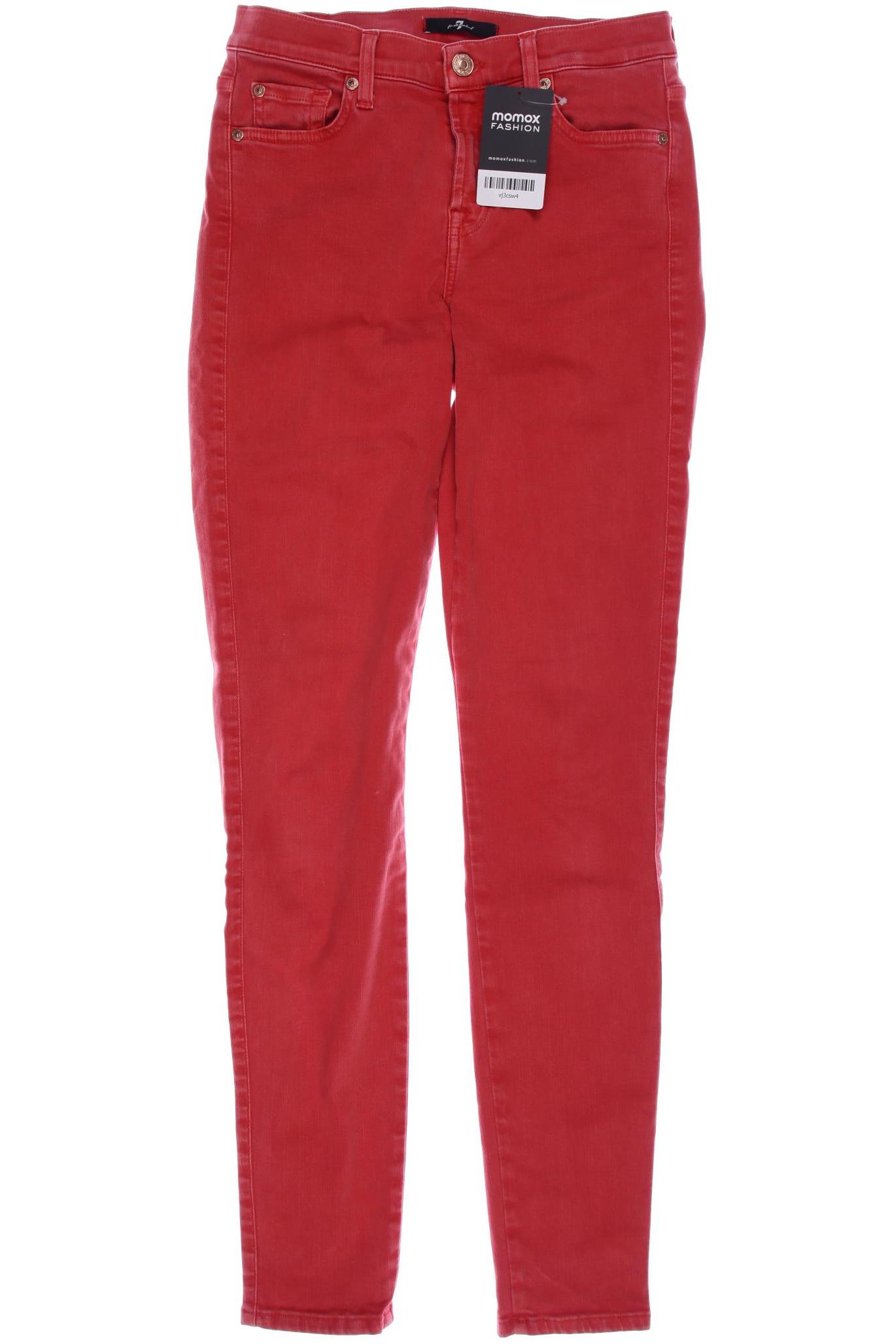 

7 for all mankind Damen Jeans, rot