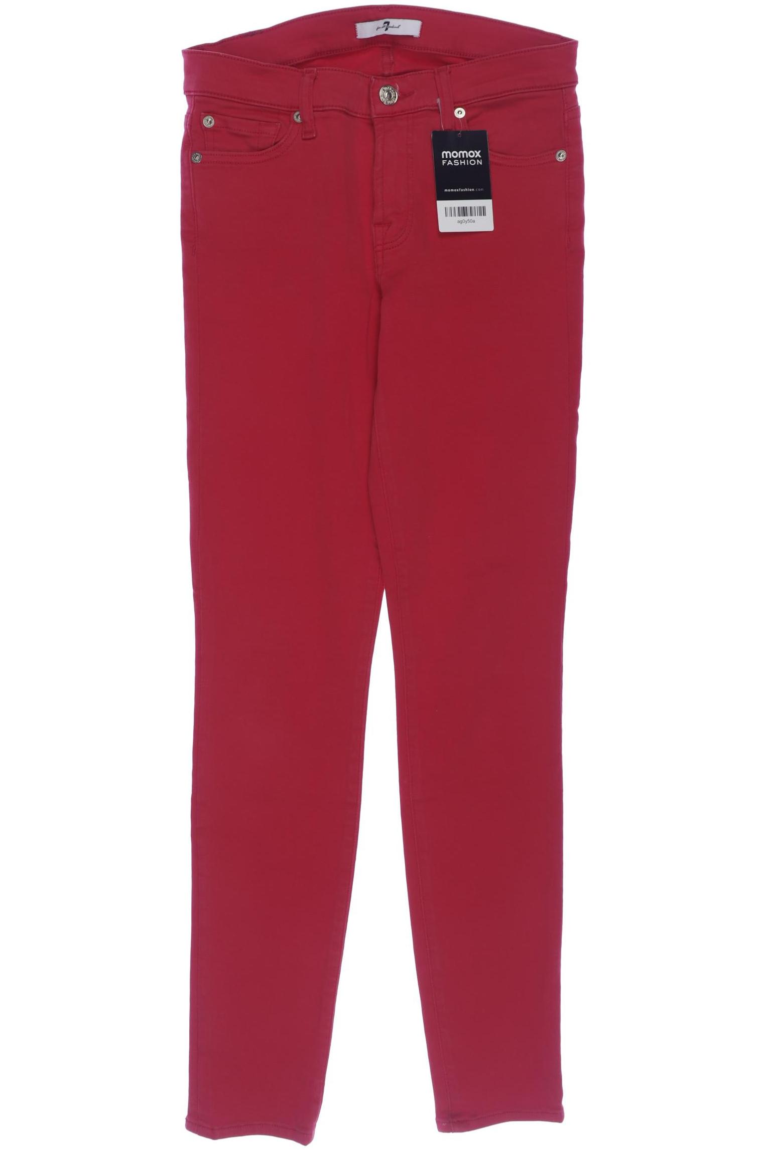 

7 for all mankind Damen Jeans, rot, Gr. 27