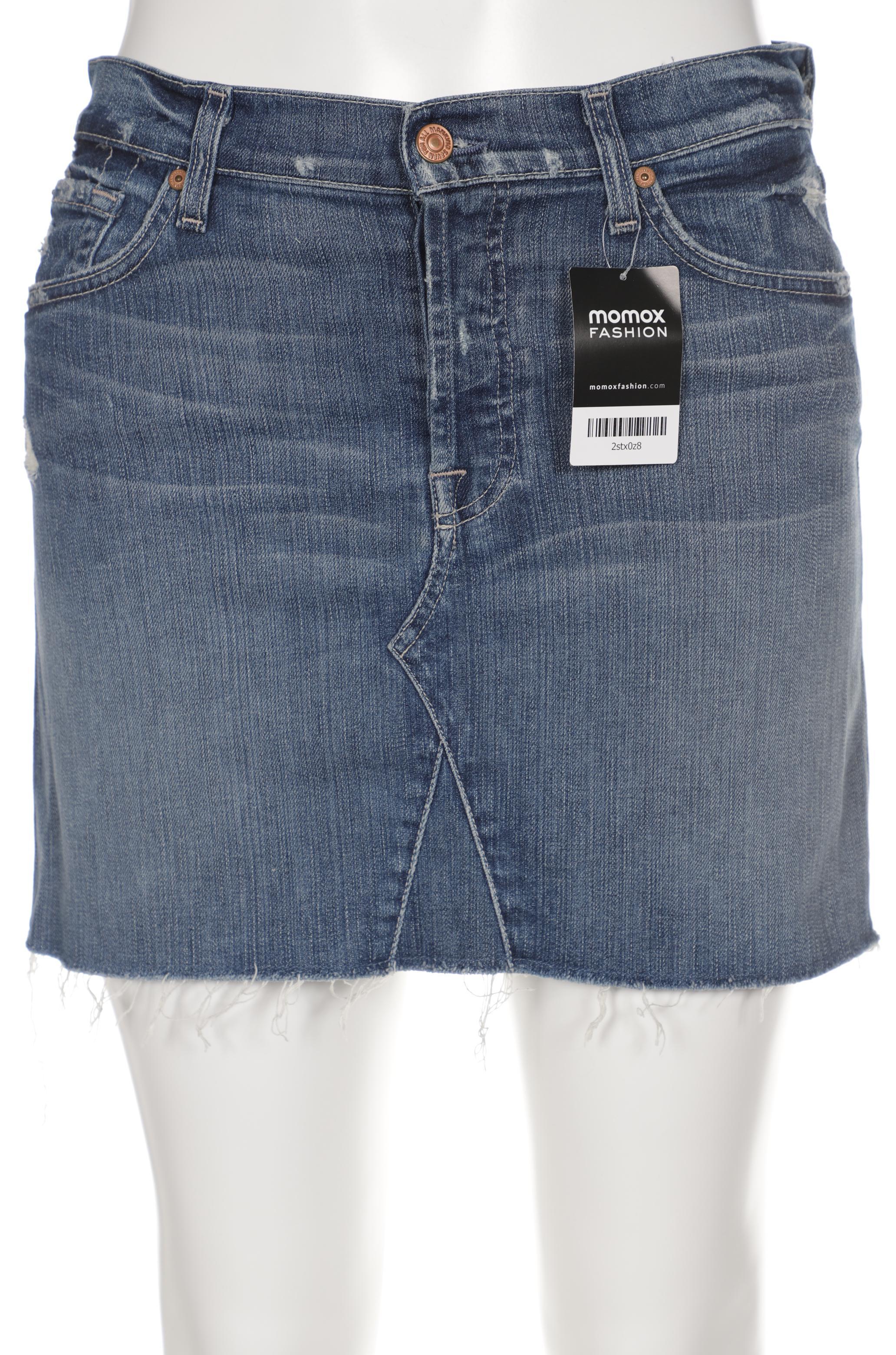 

7 for all mankind Damen Rock, blau