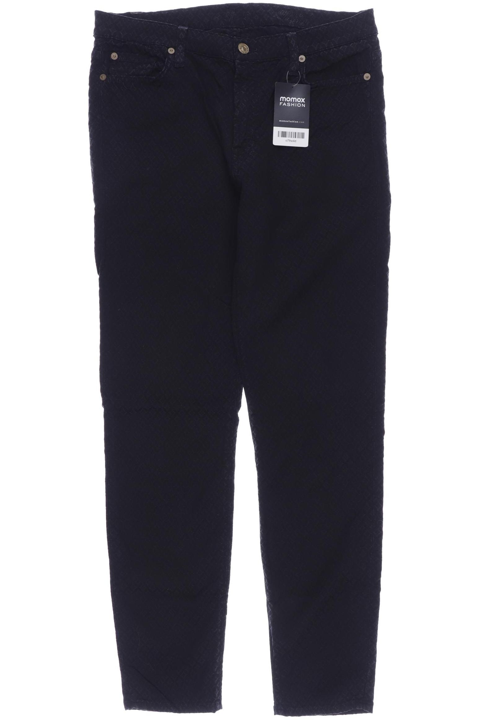 

7 for all mankind Damen Stoffhose, schwarz
