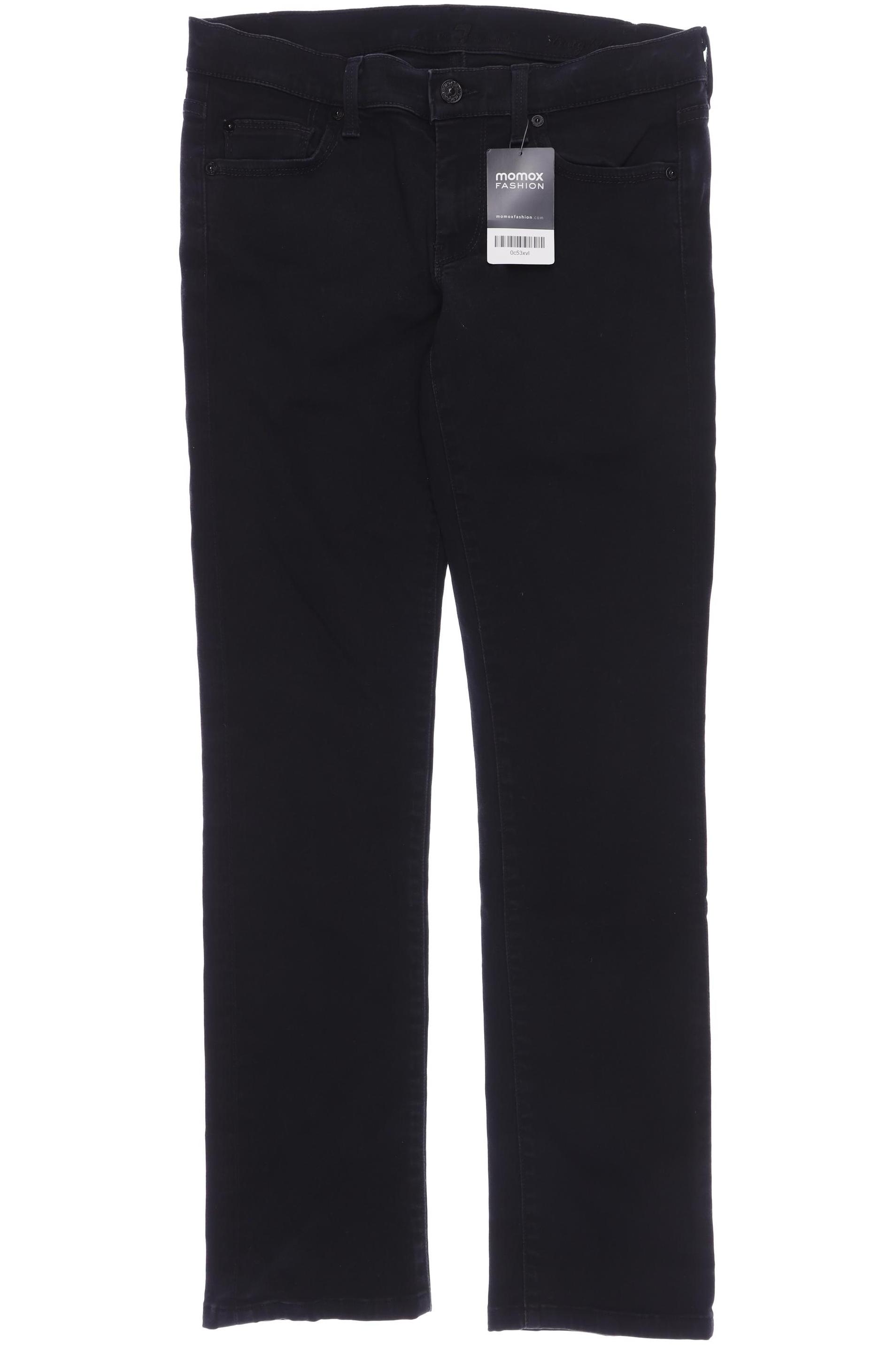 

7 for all mankind Damen Jeans, schwarz